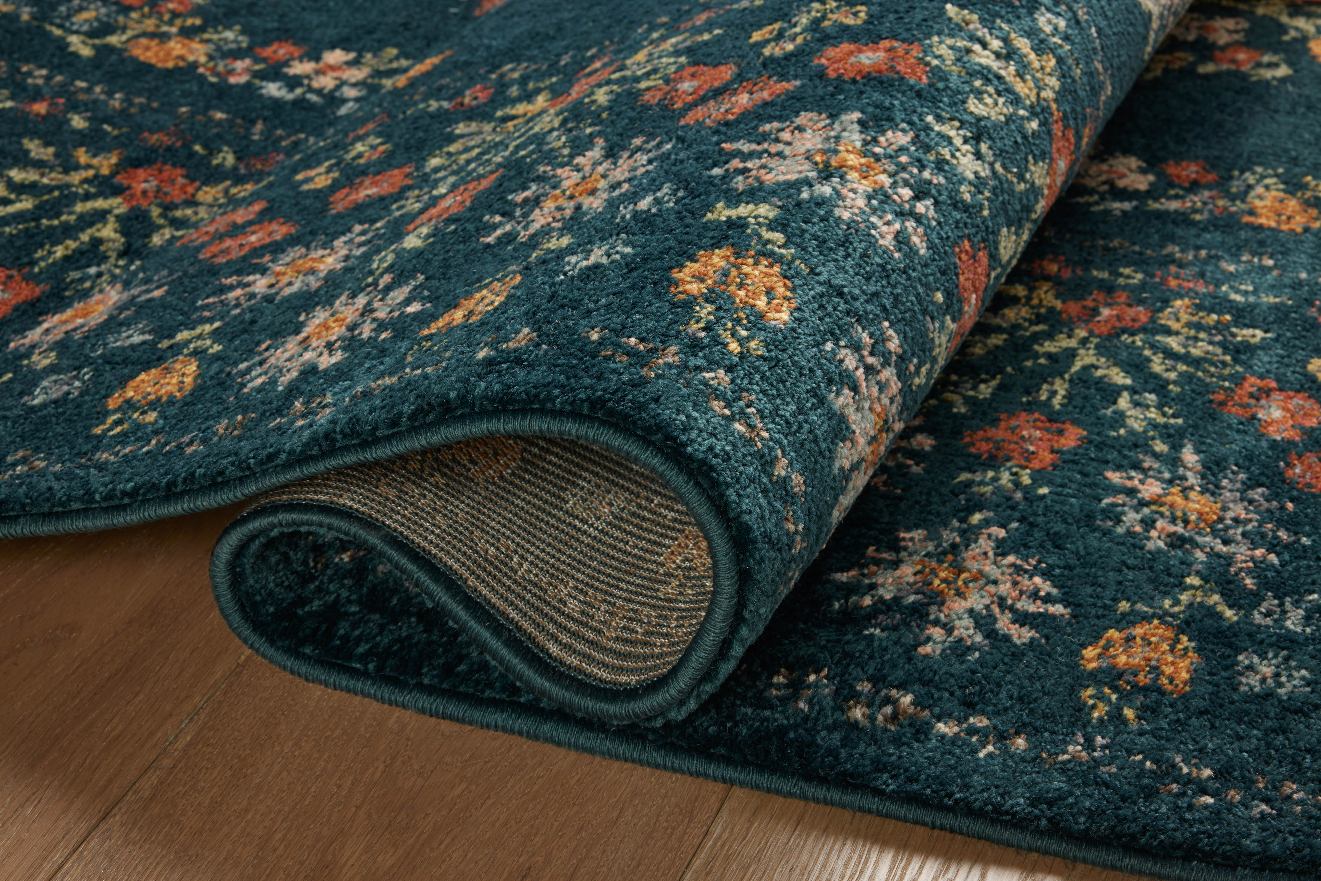 Rifle Paper Co. x Loloi Laurel Eleanor Navy Rug 0-RUGS-patterned Loloi