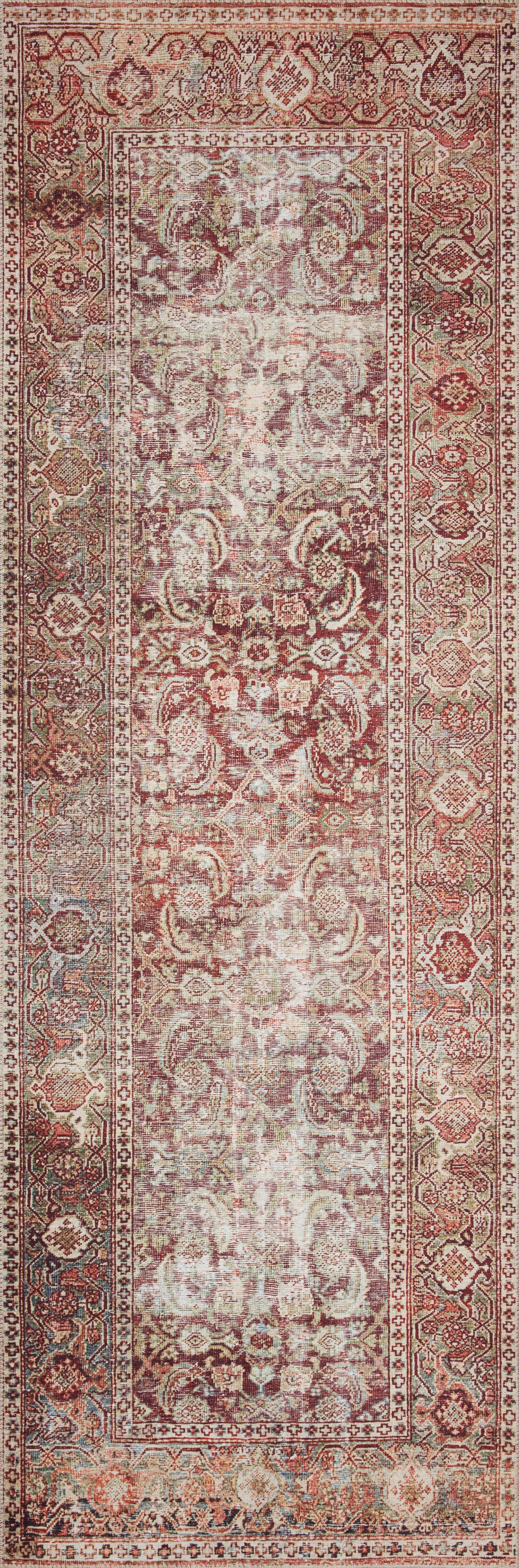 Loloi Layla Cinnamon / Sage Rug 1-RUGS-patterned Loloi