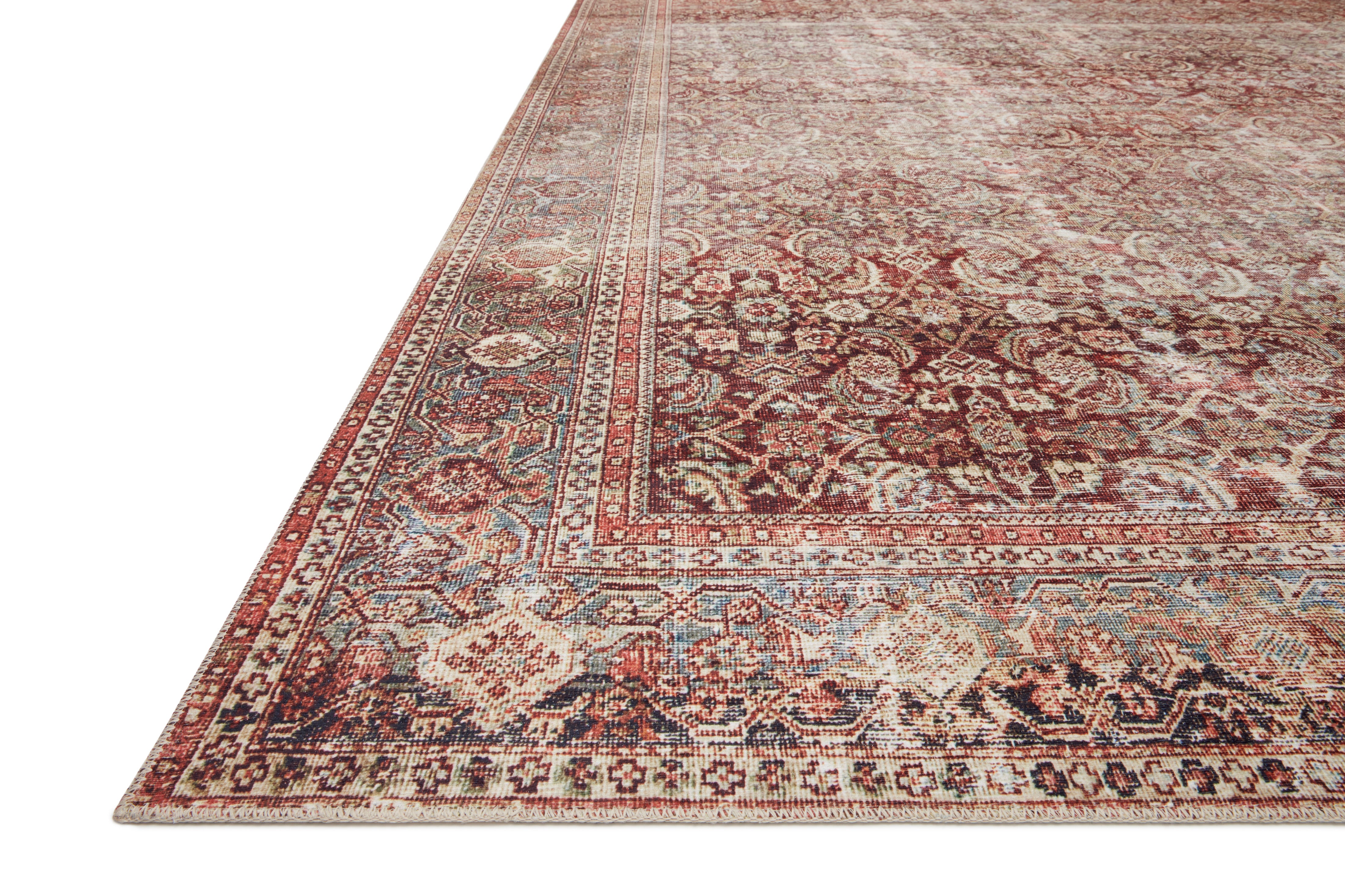 Loloi Layla Cinnamon / Sage Rug 1-RUGS-patterned Loloi