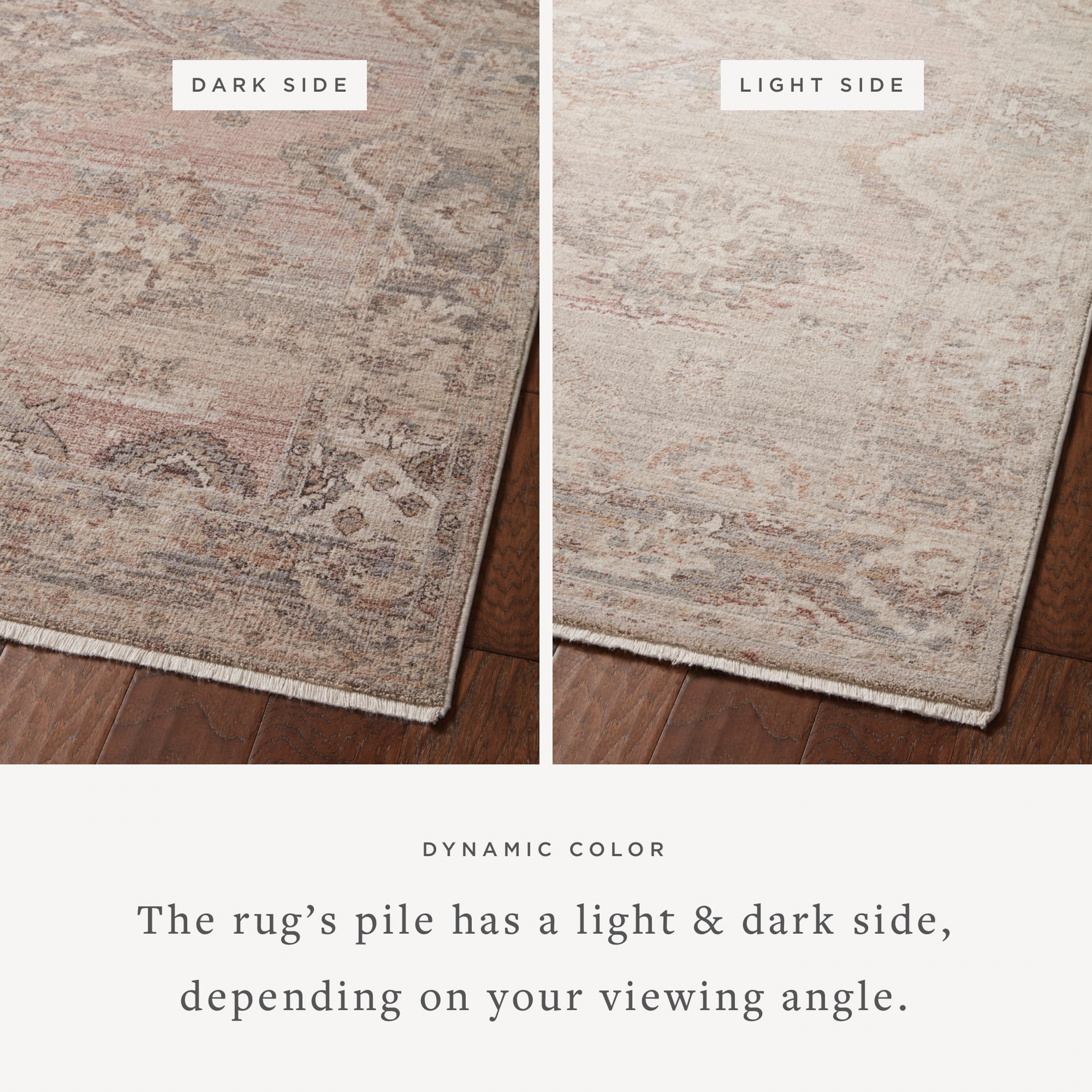 Loloi Lyra Blush / Dove Rug 0-RUGS-patterned Loloi