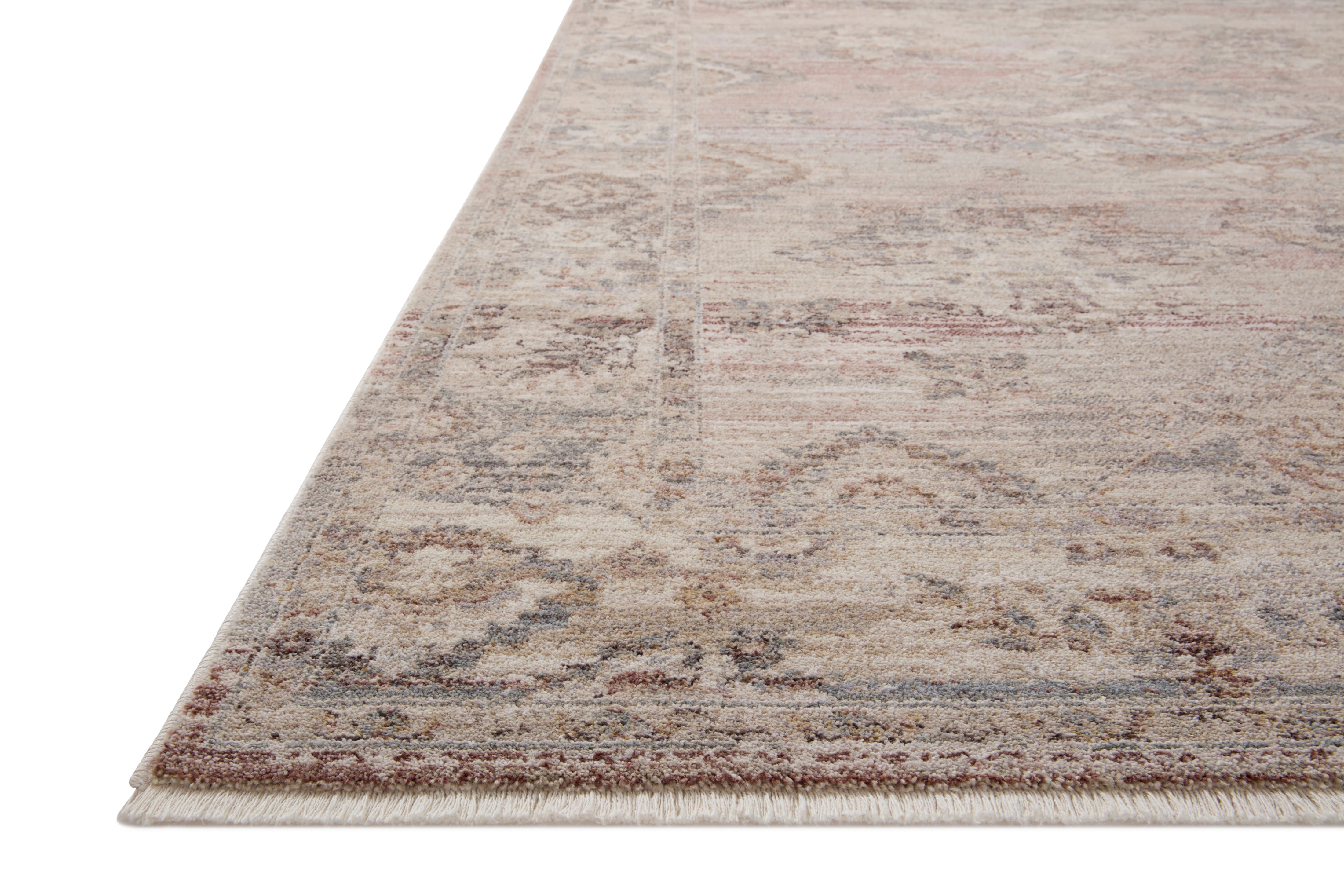 Loloi Lyra Blush / Dove Rug 0-RUGS-patterned Loloi