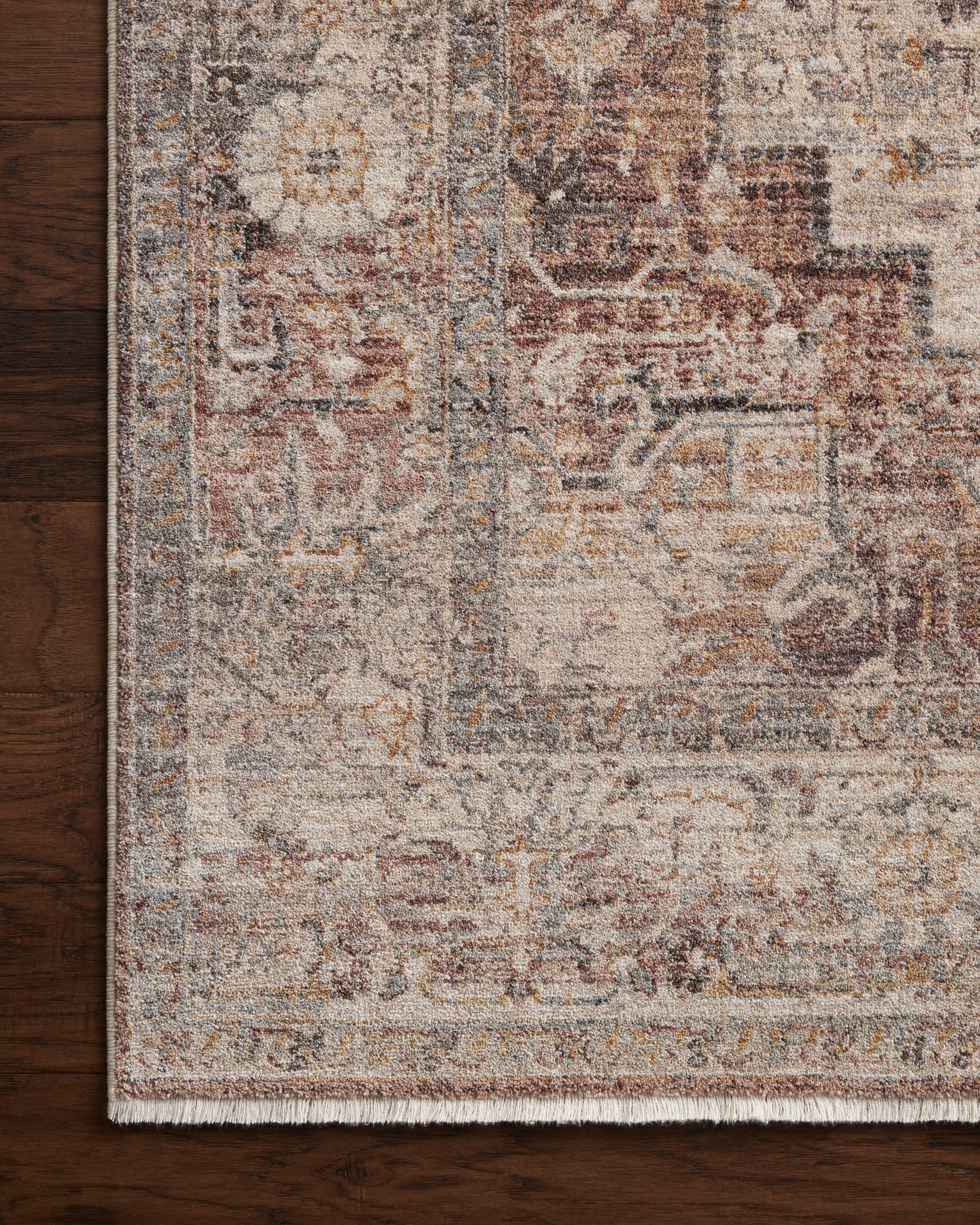 Loloi Lyra Berry / Stone Rug 0-RUGS-patterned Loloi