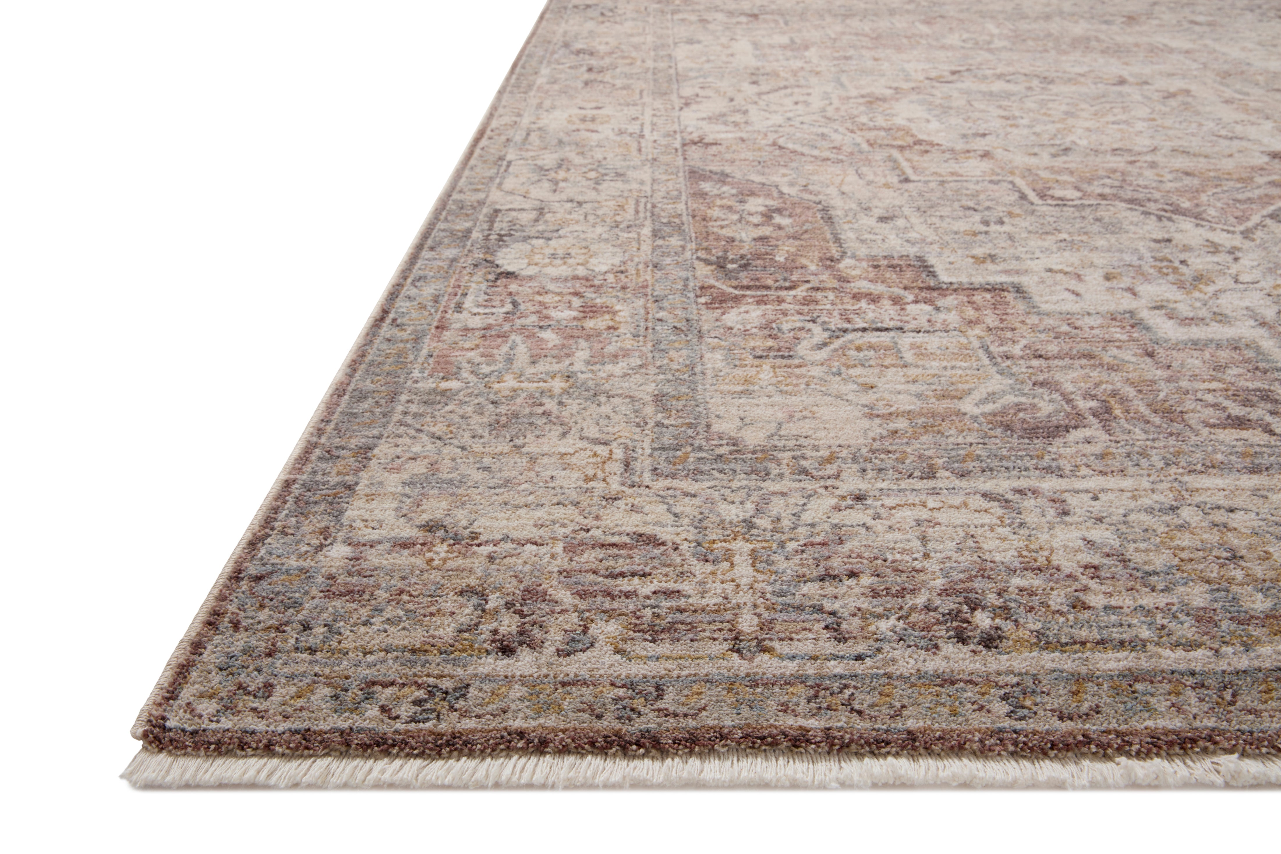 Loloi Lyra Berry / Stone Rug 0-RUGS-patterned Loloi