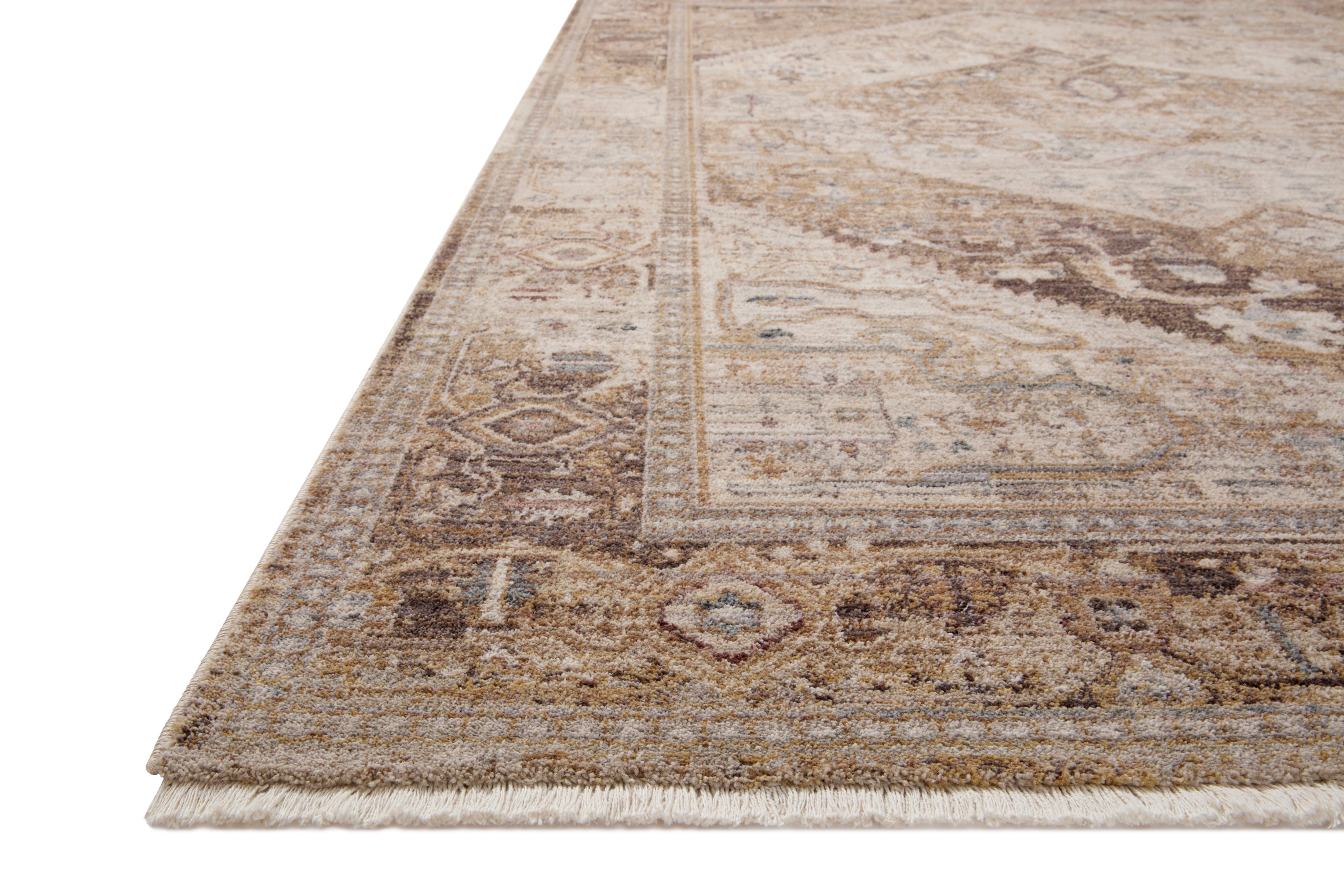 Loloi Lyra Natural / Mocha Rug 0-RUGS-patterned Loloi