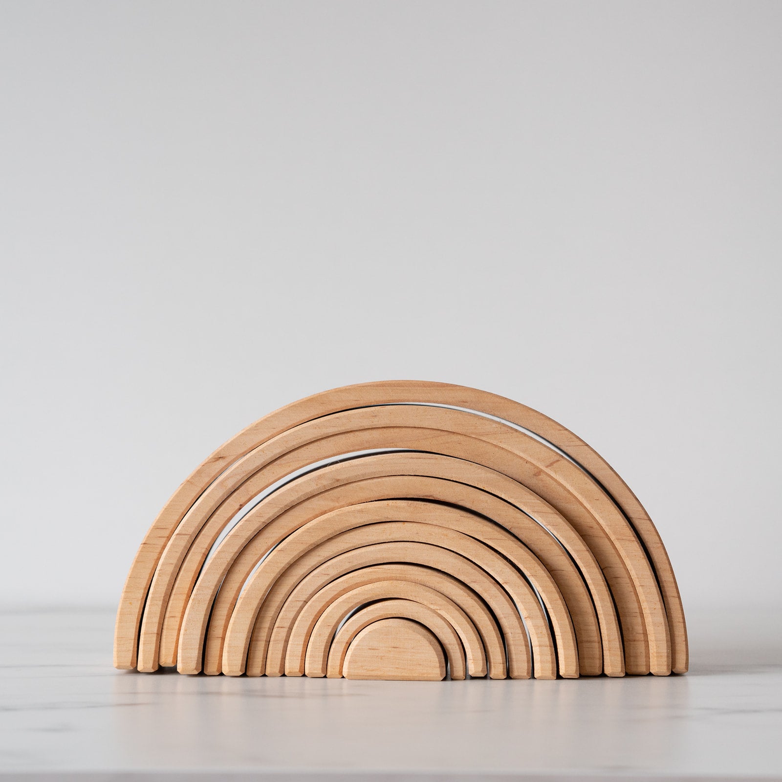 Large Natural Wooden Rainbow Tunnel FINNBIRD - wood toy Fire the Imagination - Grimms