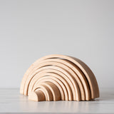 Large Natural Wooden Rainbow Tunnel FINNBIRD - wood toy Fire the Imagination - Grimms