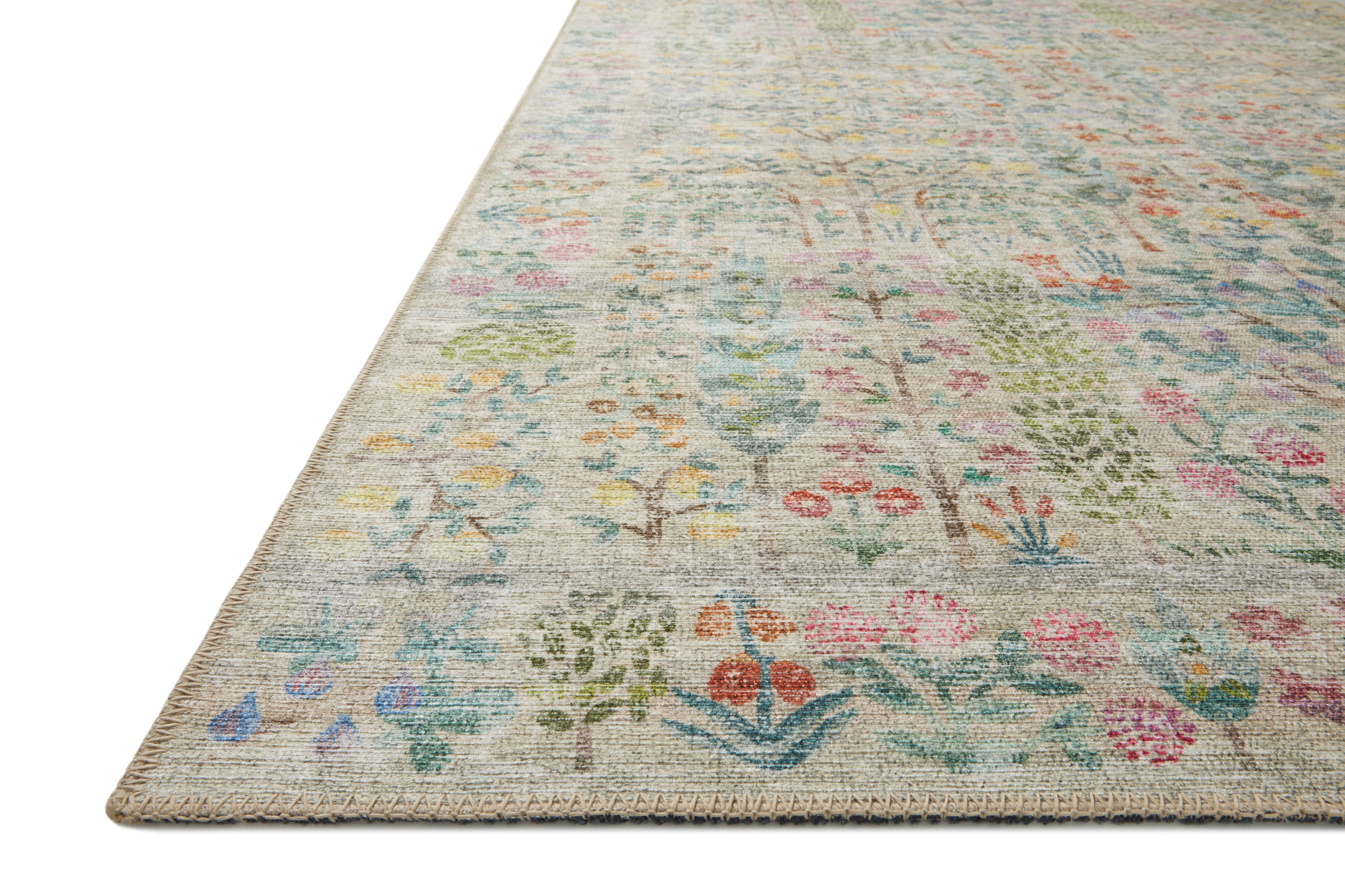 Rifle Paper Co. x Loloi Maison Khaki Rug 1-RUGS - patterned Loloi