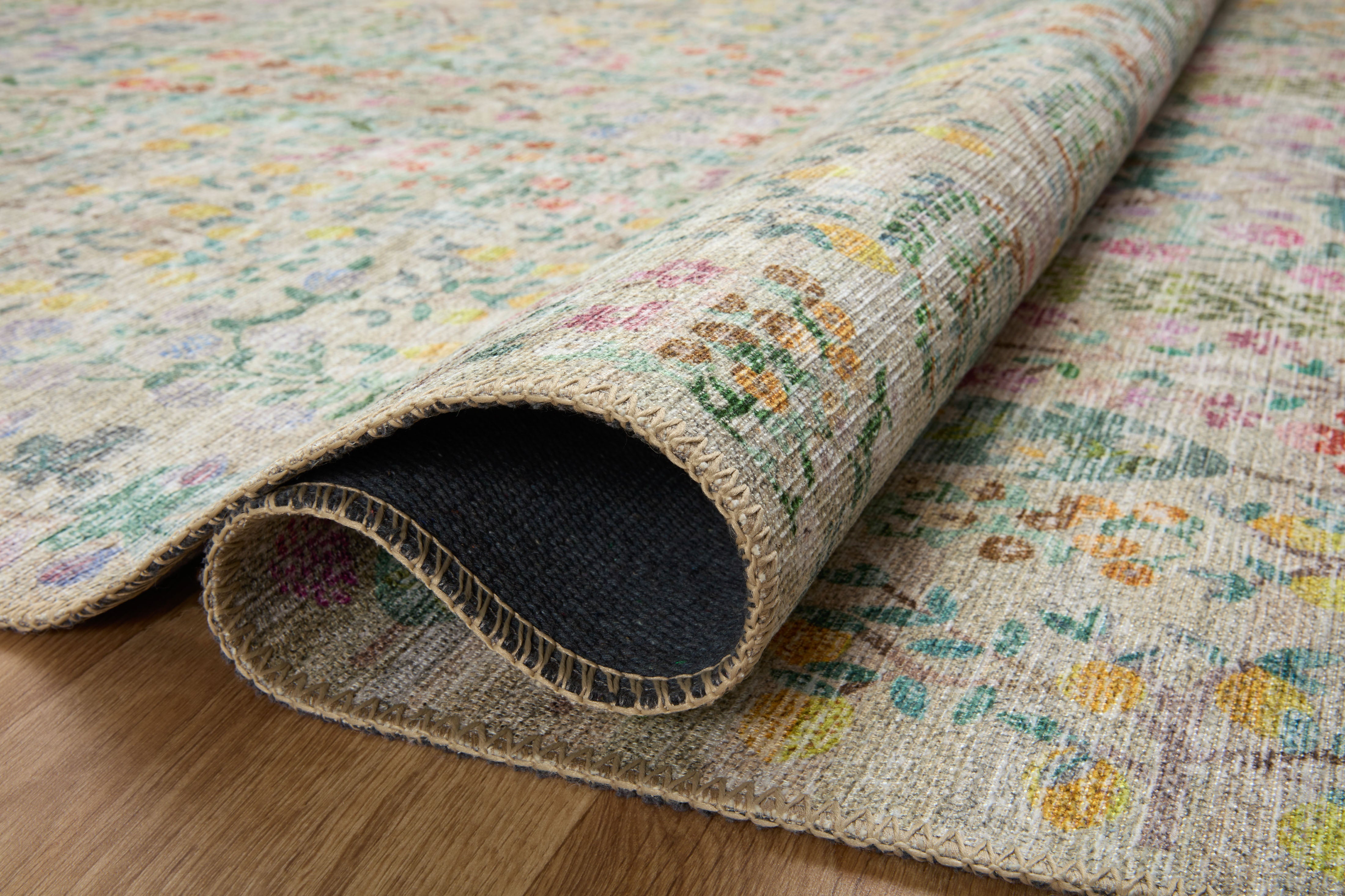 Rifle Paper Co. x Loloi Maison Khaki Rug 1-RUGS - patterned Loloi