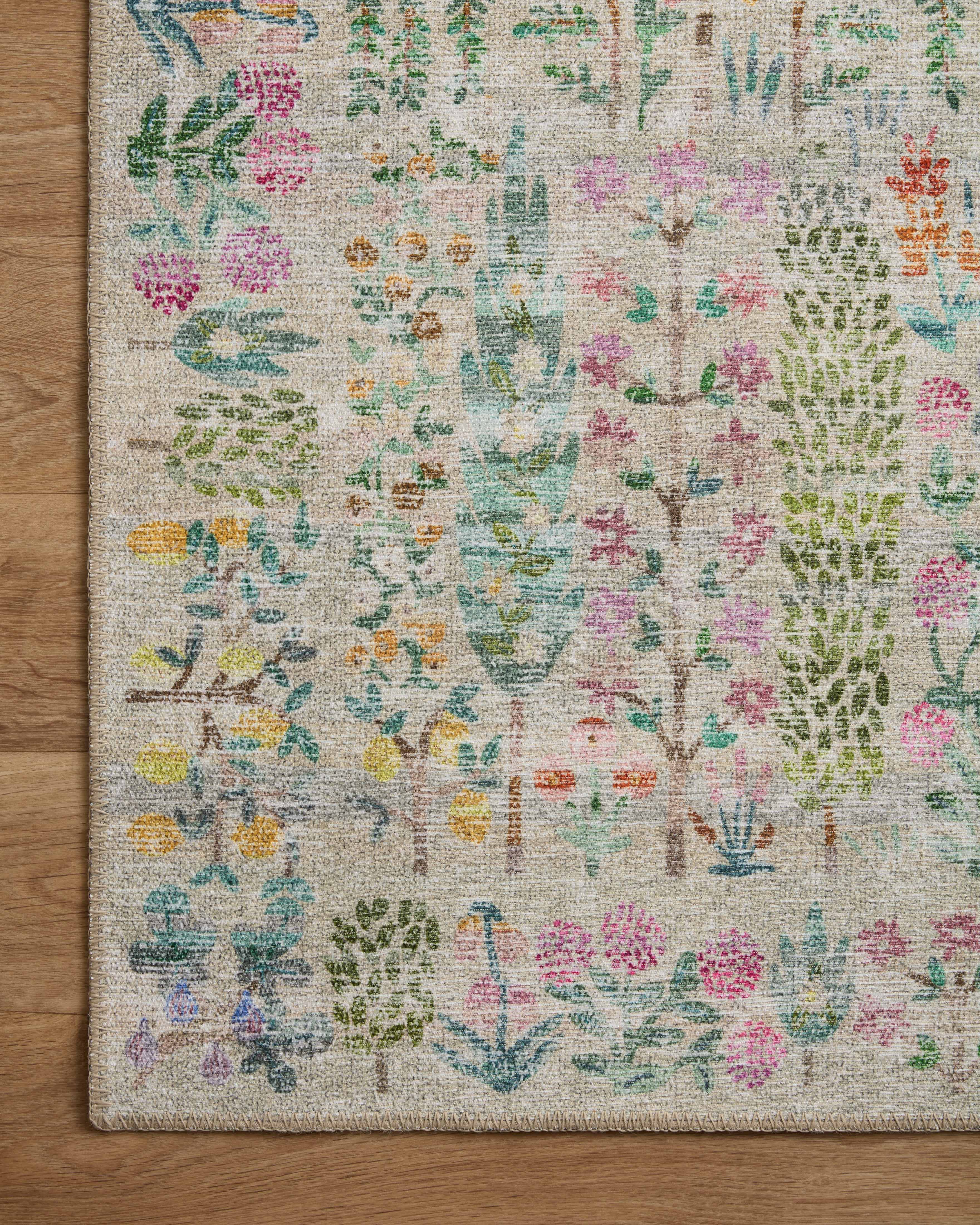 Rifle Paper Co. x Loloi Maison Khaki Rug 1-RUGS - patterned Loloi
