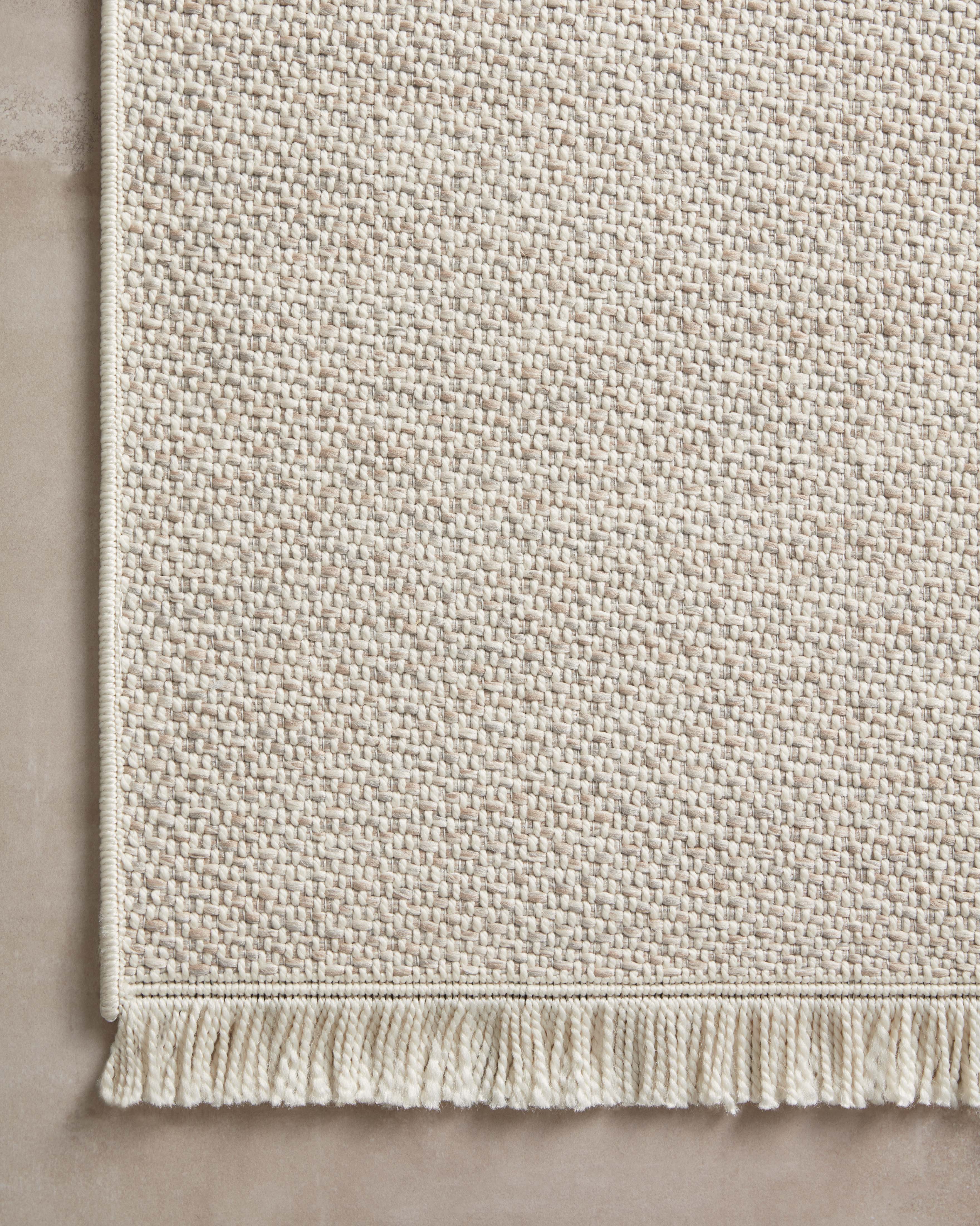 OVERSTOCK RUG - Amber Lewis x Loloi Malibu Ivory / Dove Rug No. 01 - 5'1" x 7'7" IN STORE - Sale Rugs Loloi