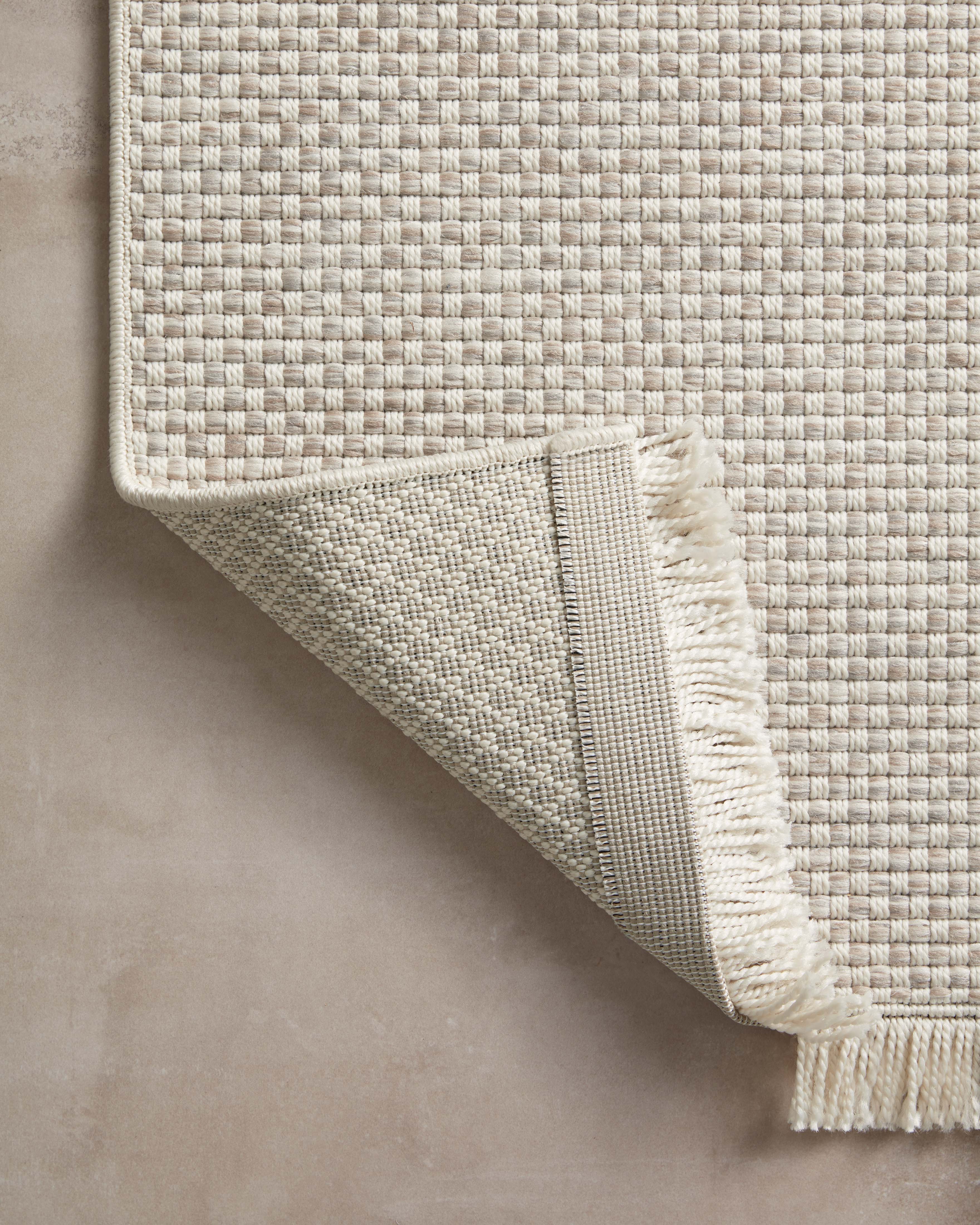 Amber Lewis x Loloi Malibu Ivory / Dove Rug No. 05 5-Rugs - indoor/outdoor Loloi