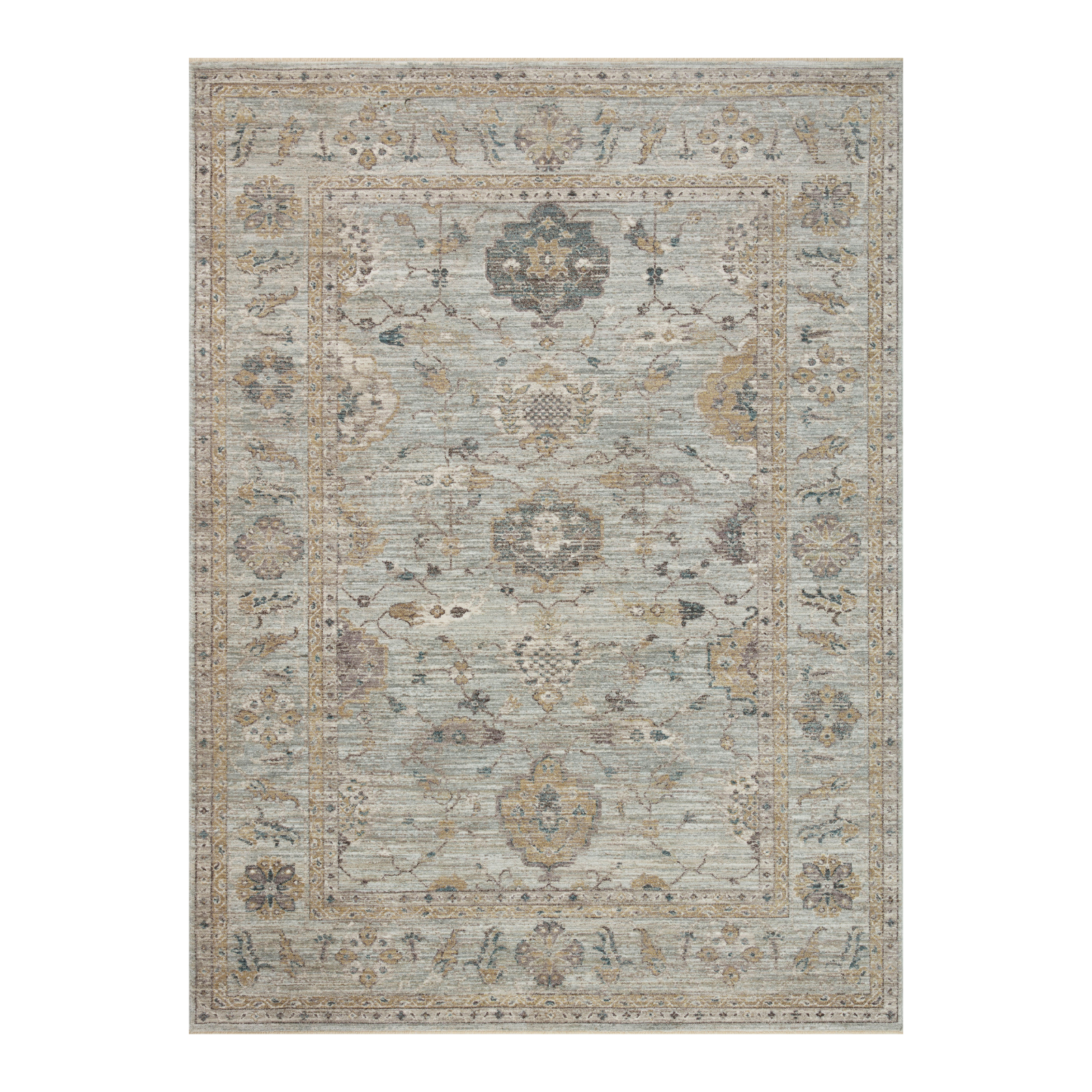 Magnolia Home by Joanna Gaines x Loloi Millie Sky / Gold Rug 0-patterned rugs Loloi