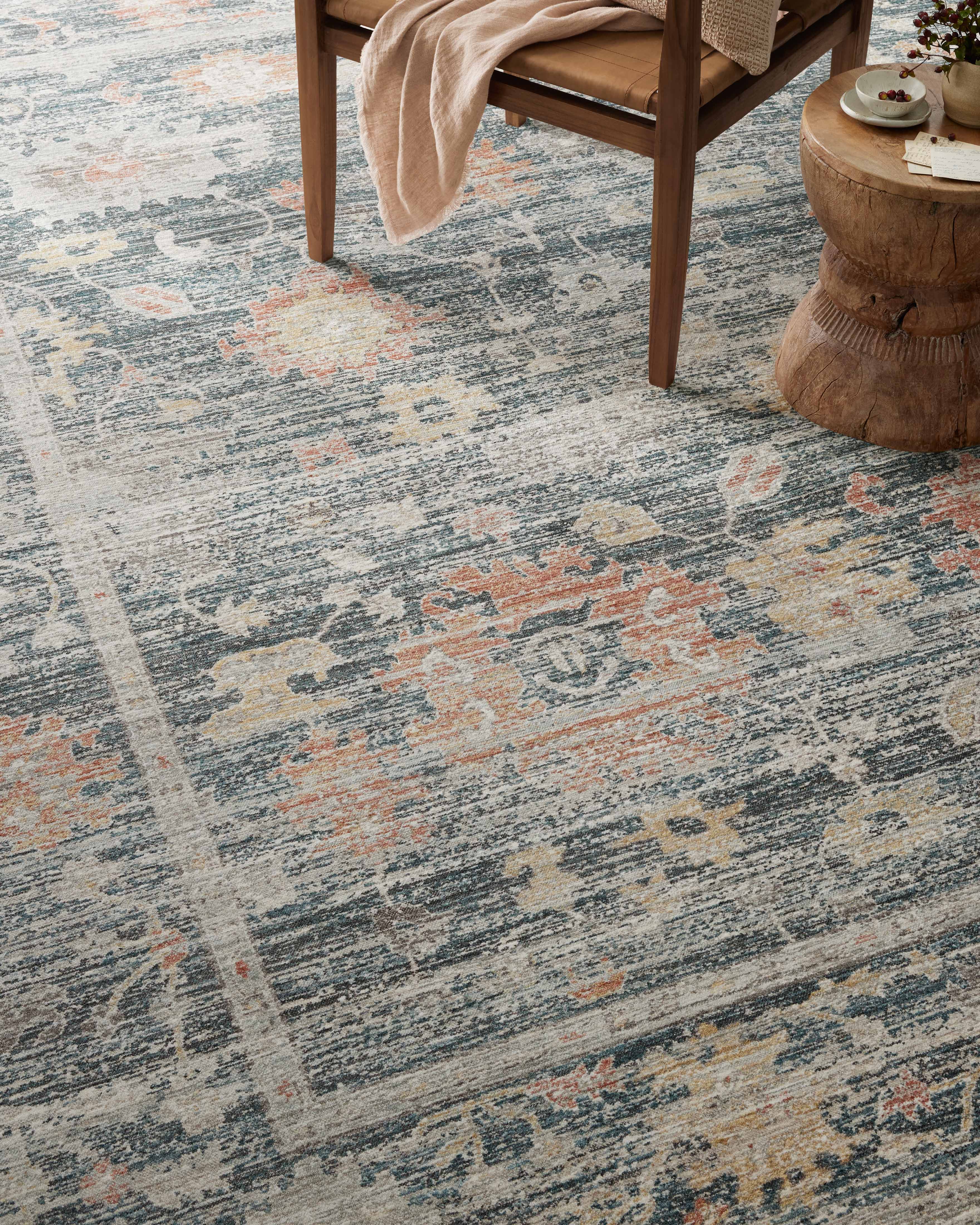 Magnolia Home by Joanna Gaines x Loloi Millie Blue / Multi Rug 0-patterned rugs Loloi