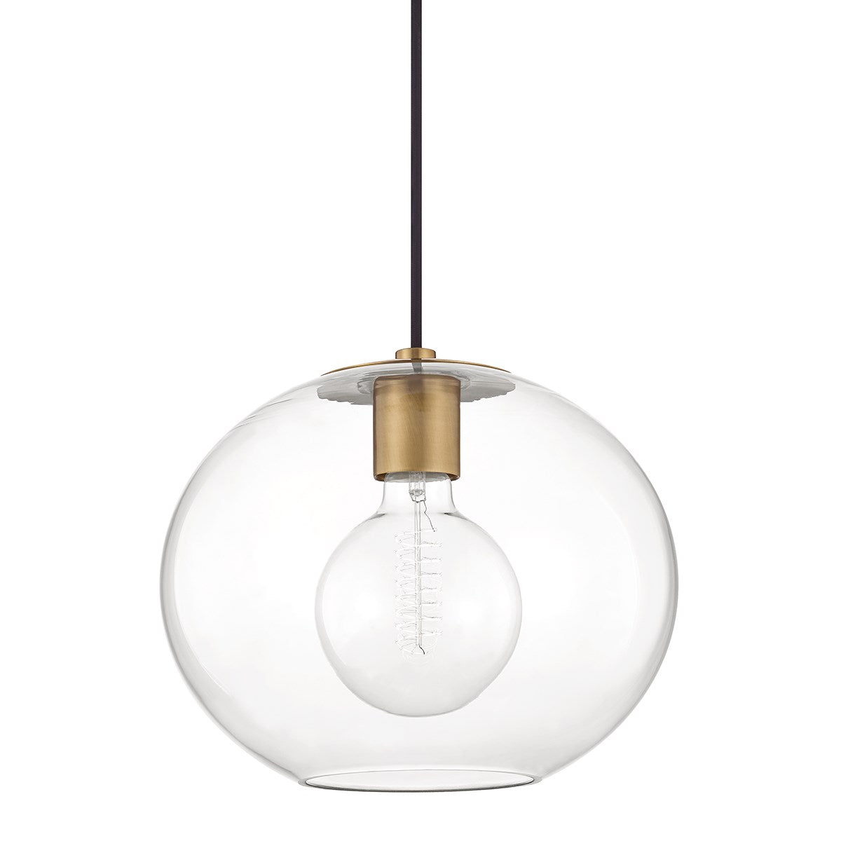 Margot Pendant LIGHTING - pendant Hudson Valley Lighting 12.25"W x 10.50"L Aged Brass