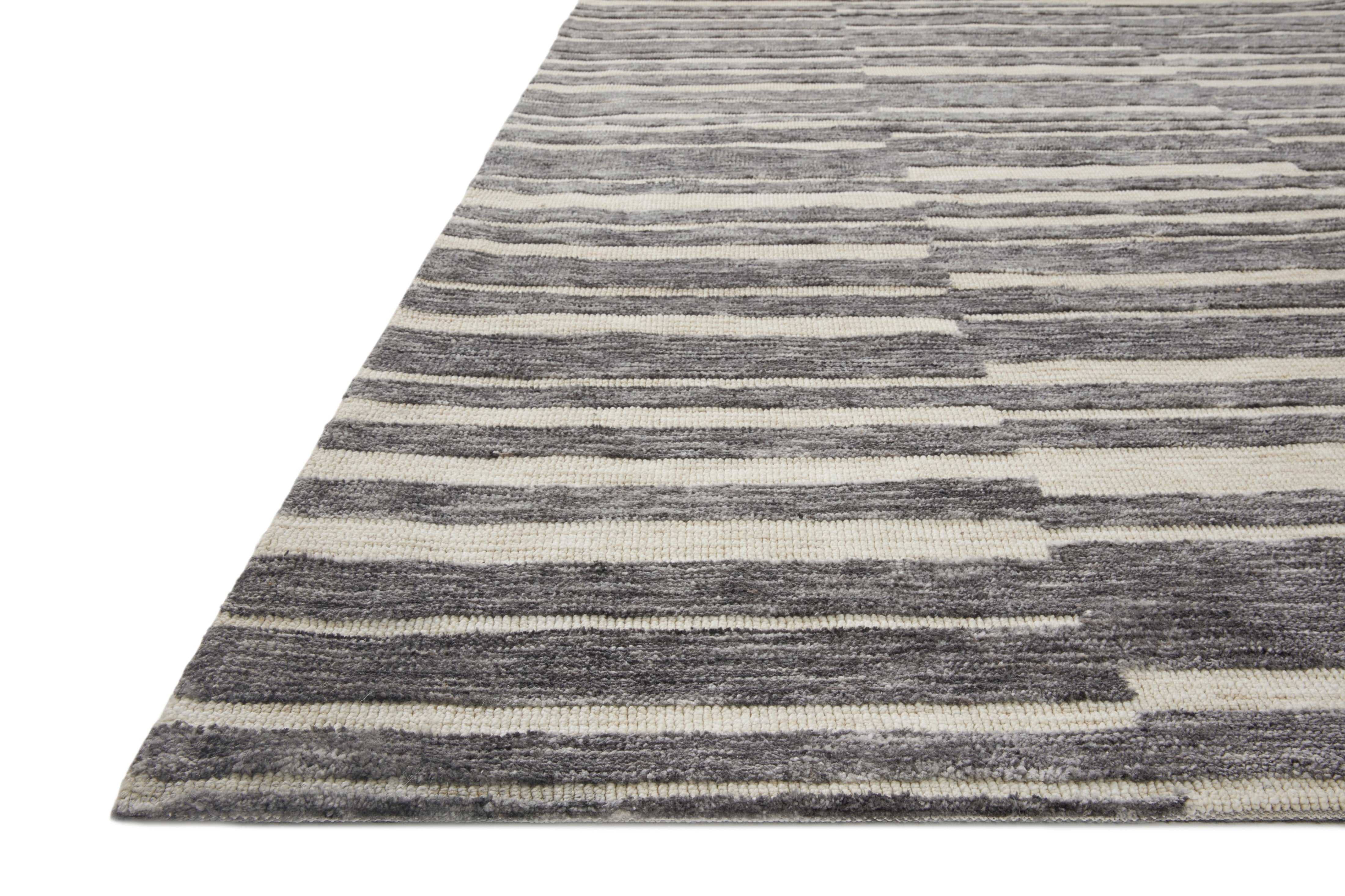 Loloi Neda Natural / Slate Rug 2-RUGS - patterned Loloi
