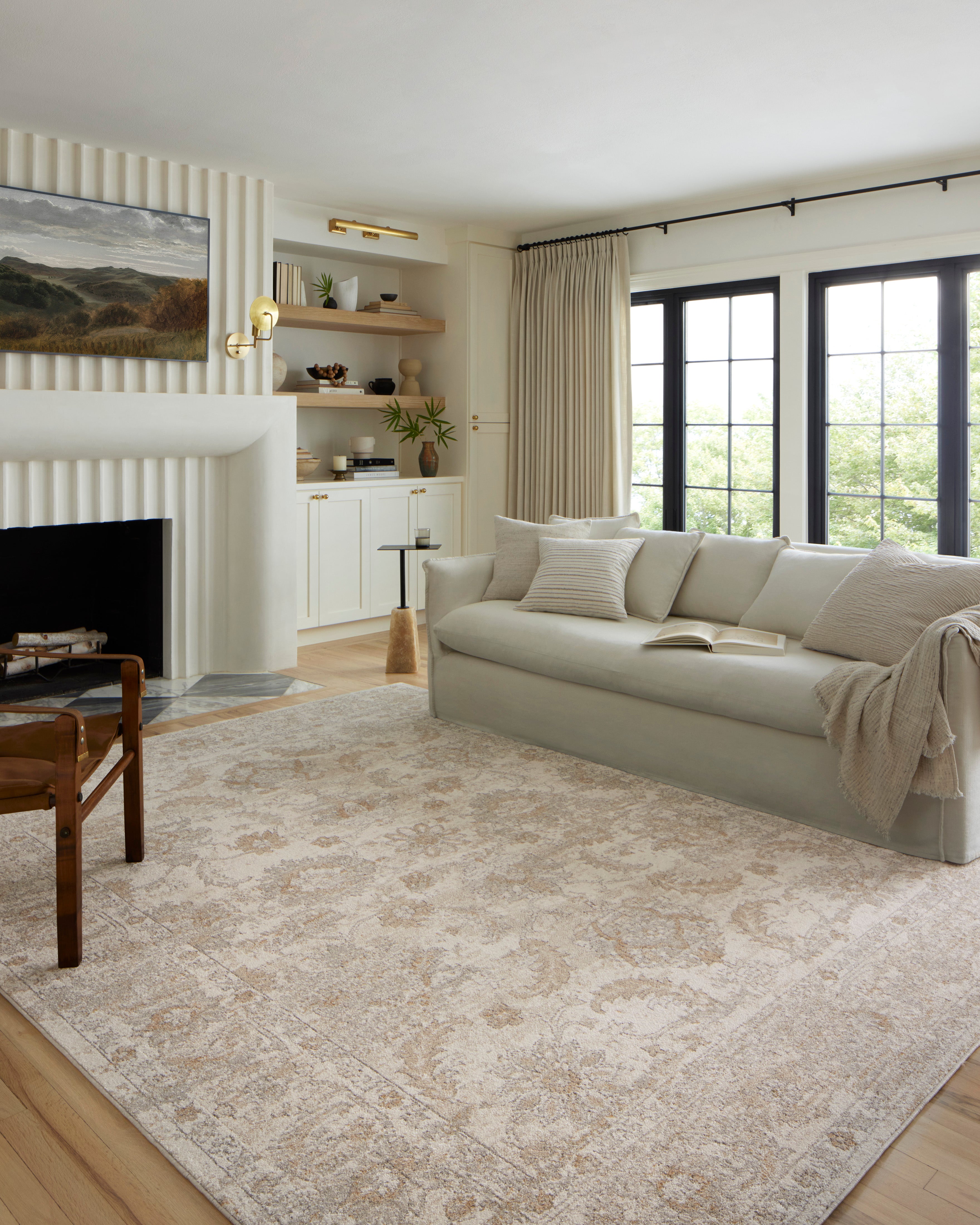Loloi Odette Ivory / Beige Rug 0-RUGS-patterned Loloi