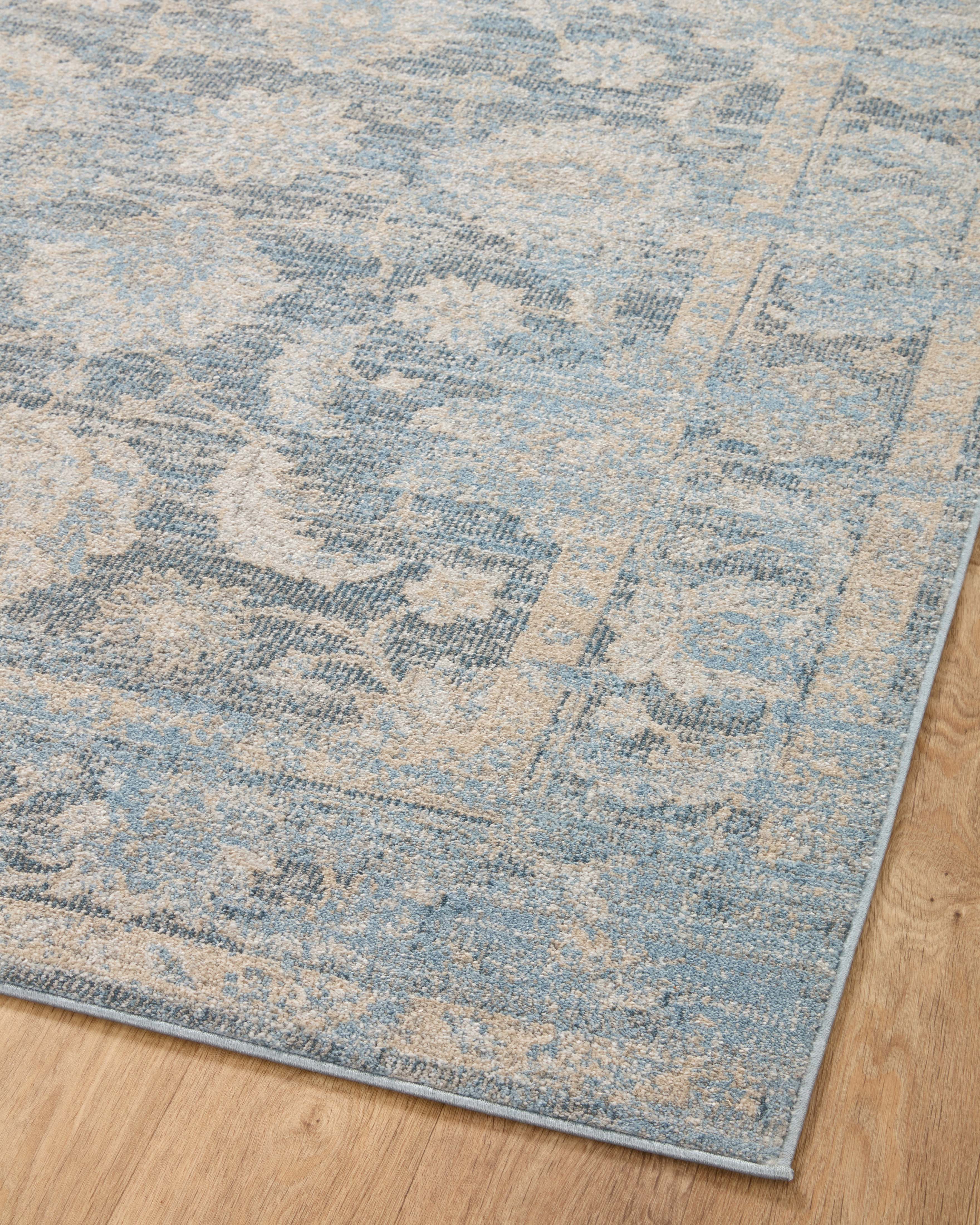Loloi Odette Sky / Beige Rug 0-RUGS-patterned Loloi