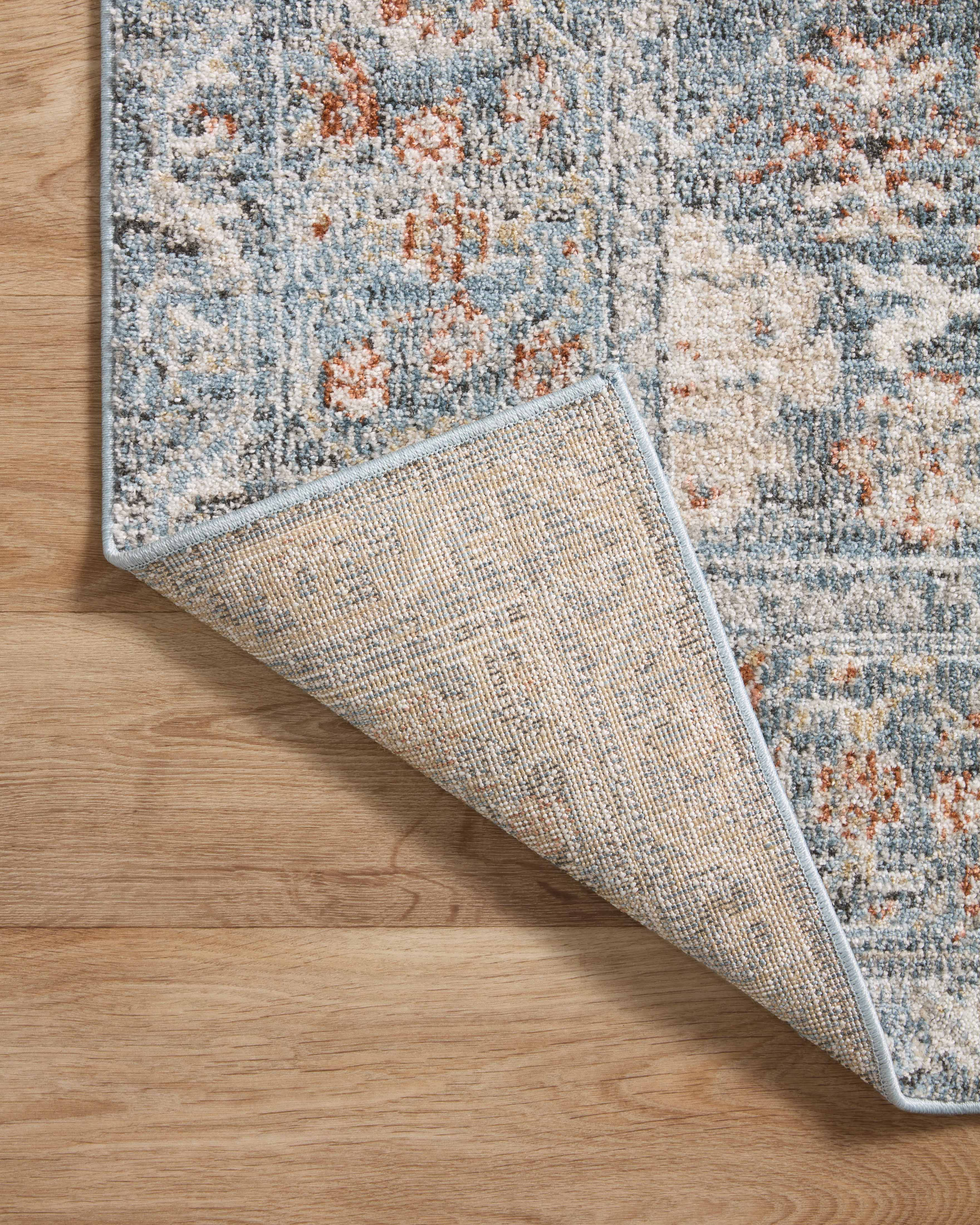 Loloi Odette Sky / Rust Rug 0-RUGS-patterned Loloi