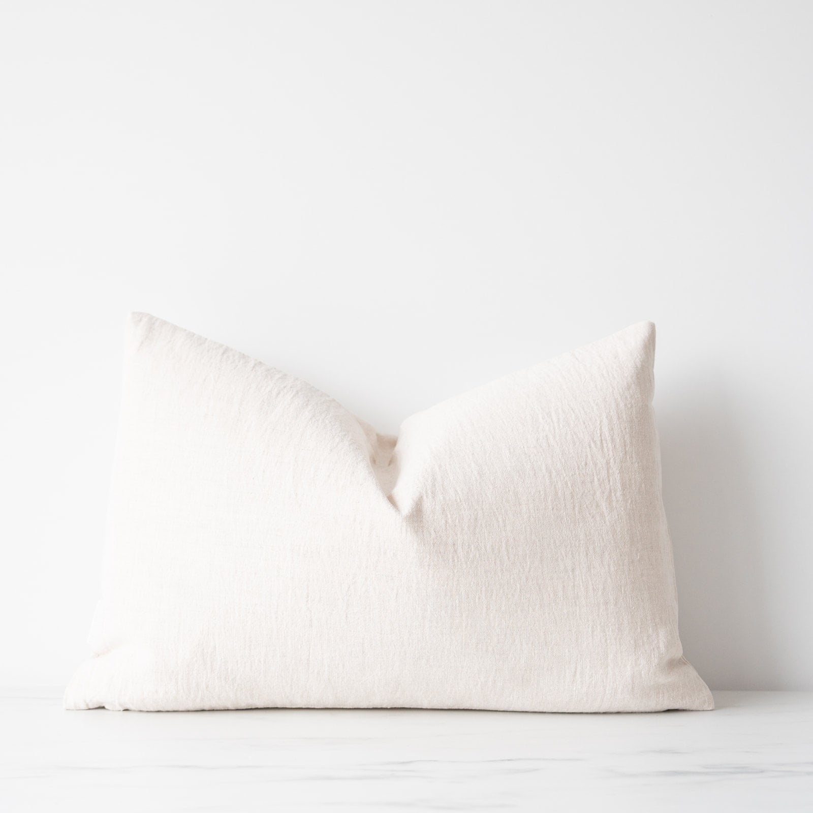 PRE ORDER - Oatmeal Linen Pillow Cover 1 - PILLOWS - linen - neutral Rug & Weave Pillows 16" x 24"
