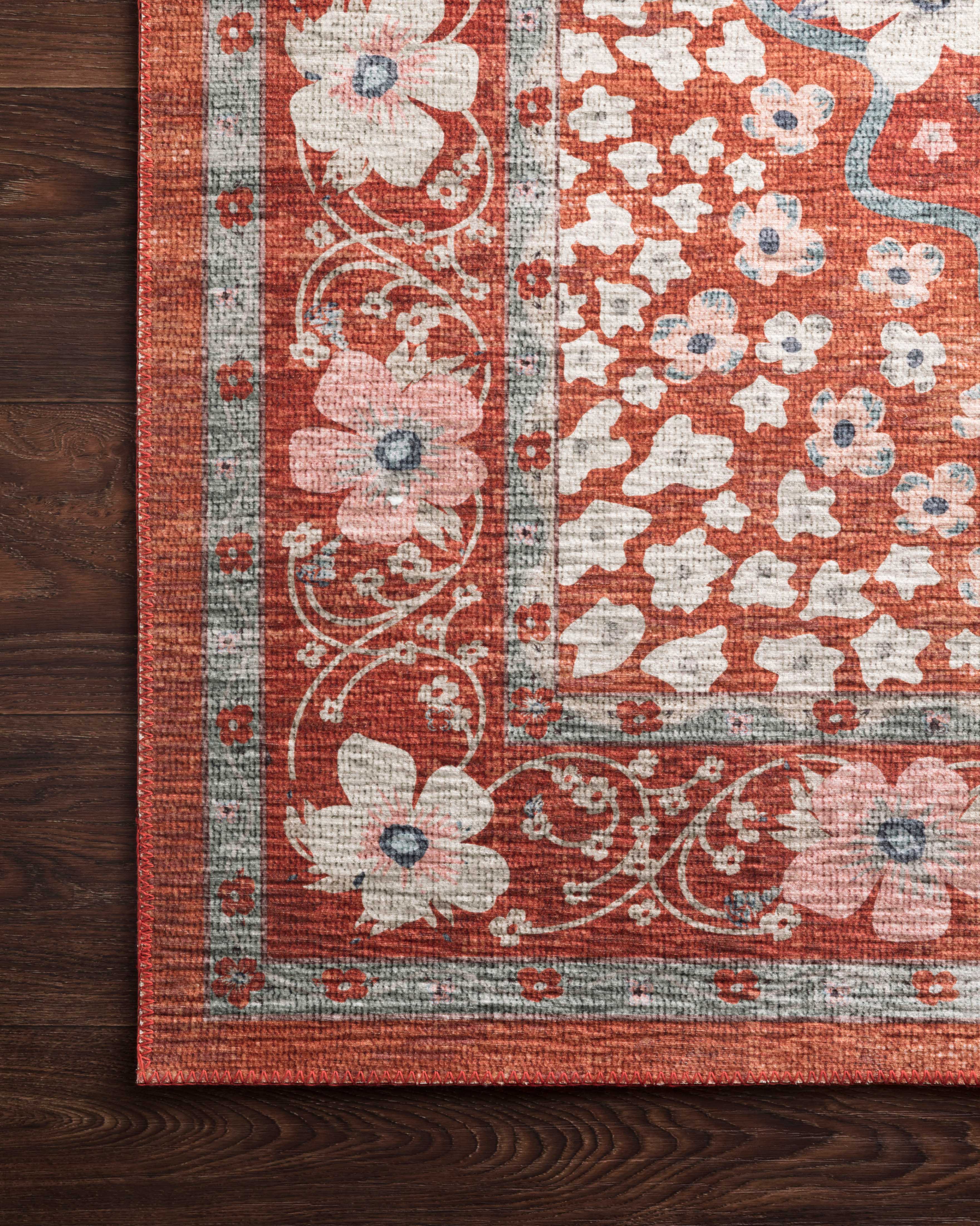 Rifle Paper Co. x Loloi Palais Crimson Rug 2-patterned rugs Loloi