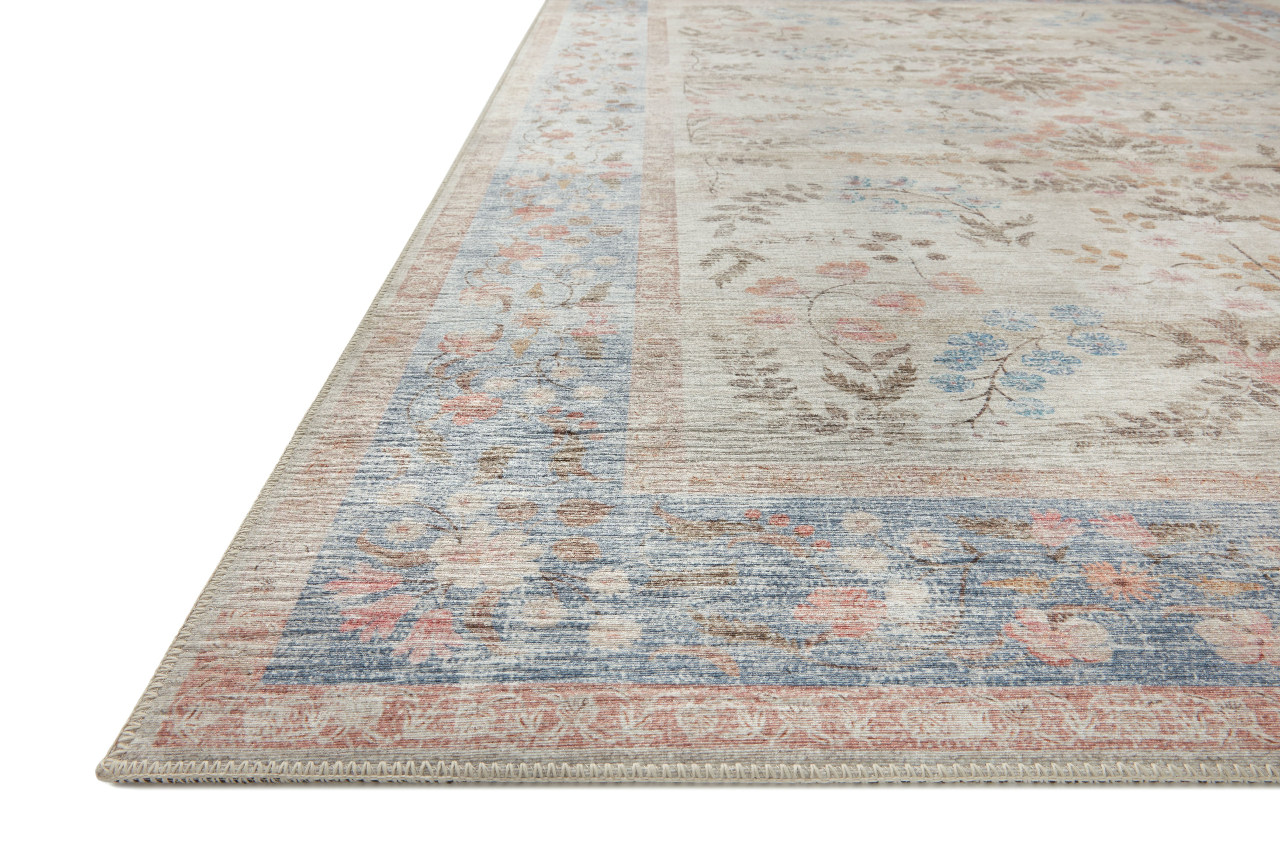 Rifle Paper Co. x Loloi Palais Lt. Blue Rug 2-patterned rugs Loloi