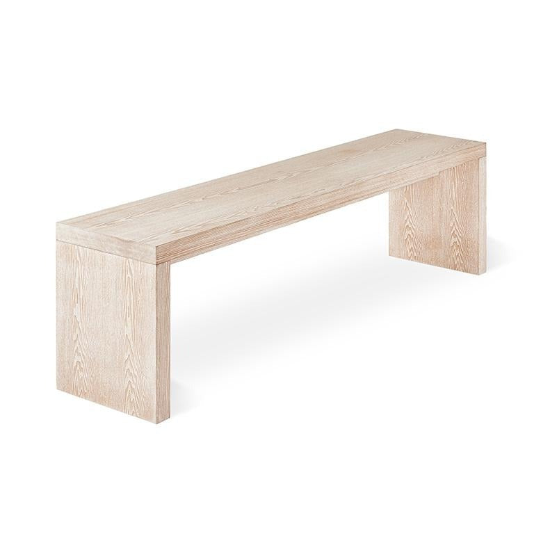 Gus* Modern Plank Dining Bench 11 - FURNITURE - dining bench Gus White Wash Ash