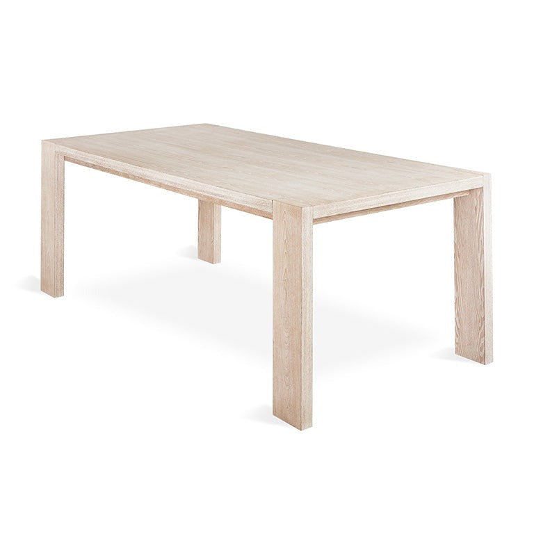 Gus* Modern Plank Dining Table 9 - b - FURNITURE - dining table - rectangle Gus White Wash Ash
