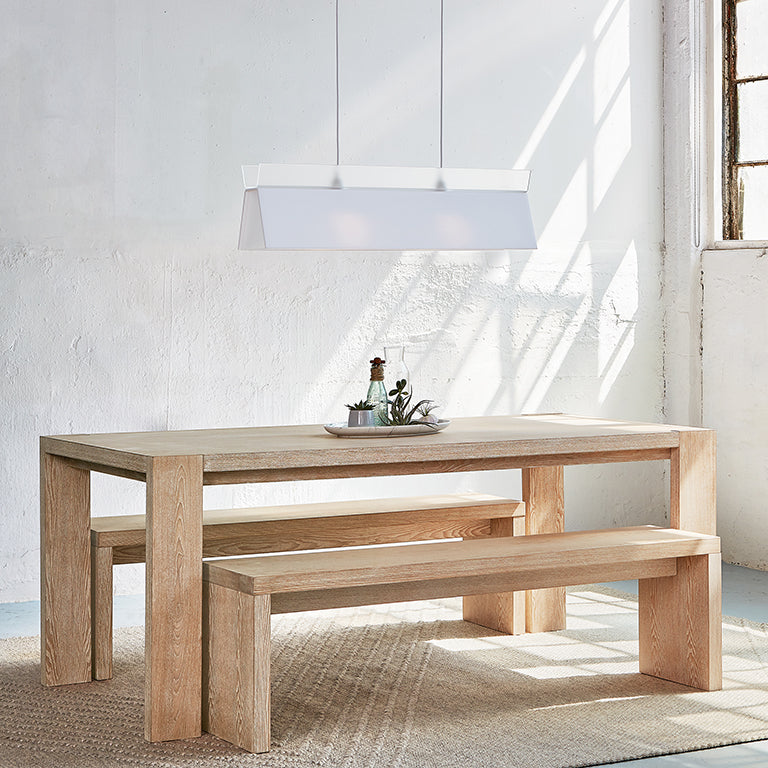 Gus* Modern Plank Dining Bench 11 - FURNITURE - dining bench Gus