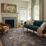 Rifle Paper Co. x Loloi Rosa Black Rug 0-RUGS-patterned Loloi