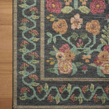 Rifle Paper Co. x Loloi Rosa Black Rug 0-RUGS-patterned Loloi