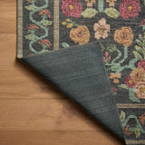 Rifle Paper Co. x Loloi Rosa Black Rug 0-RUGS-patterned Loloi