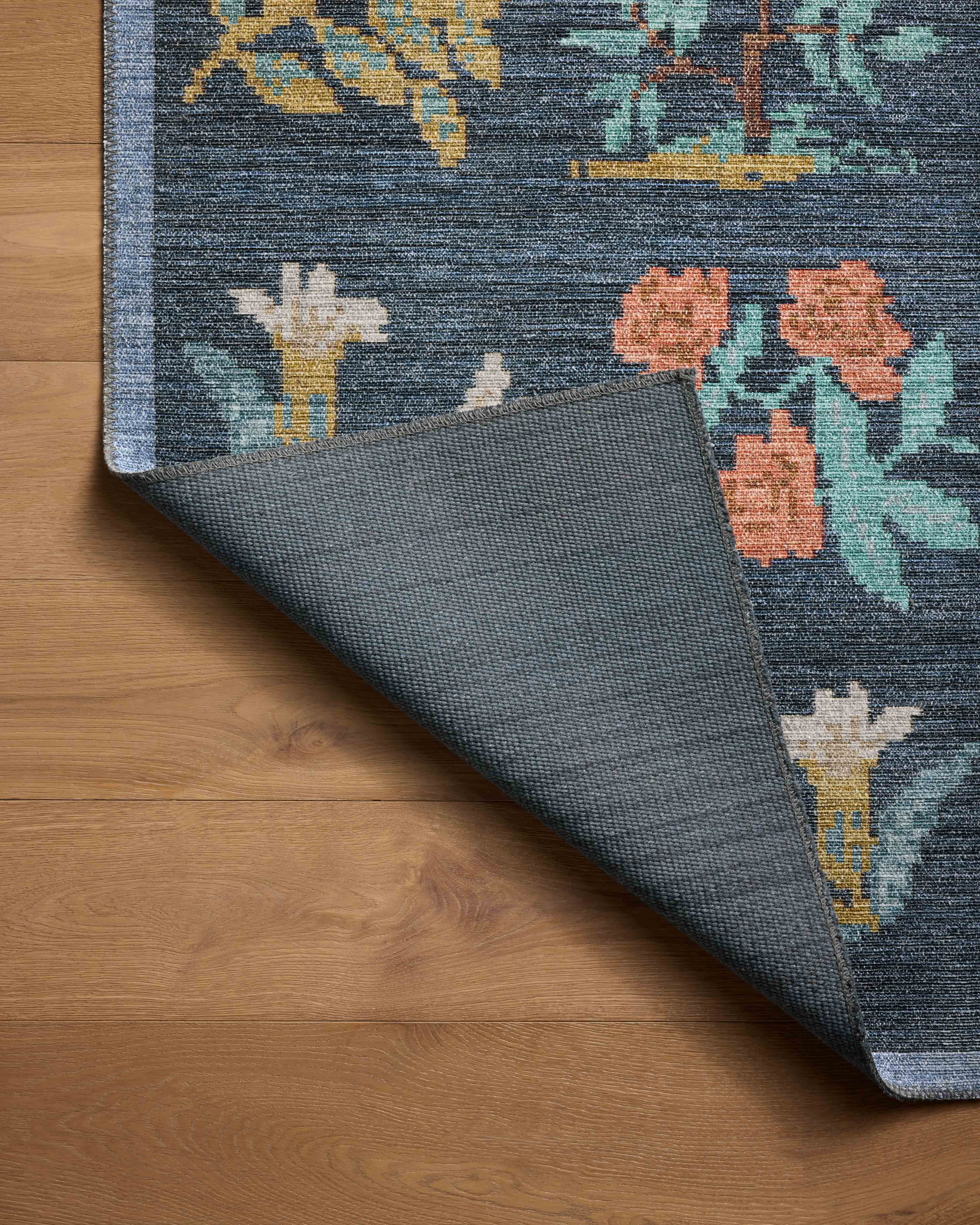Rifle Paper Co. x Loloi Rosa Hawthorne Navy Rug 0-RUGS-patterned Loloi