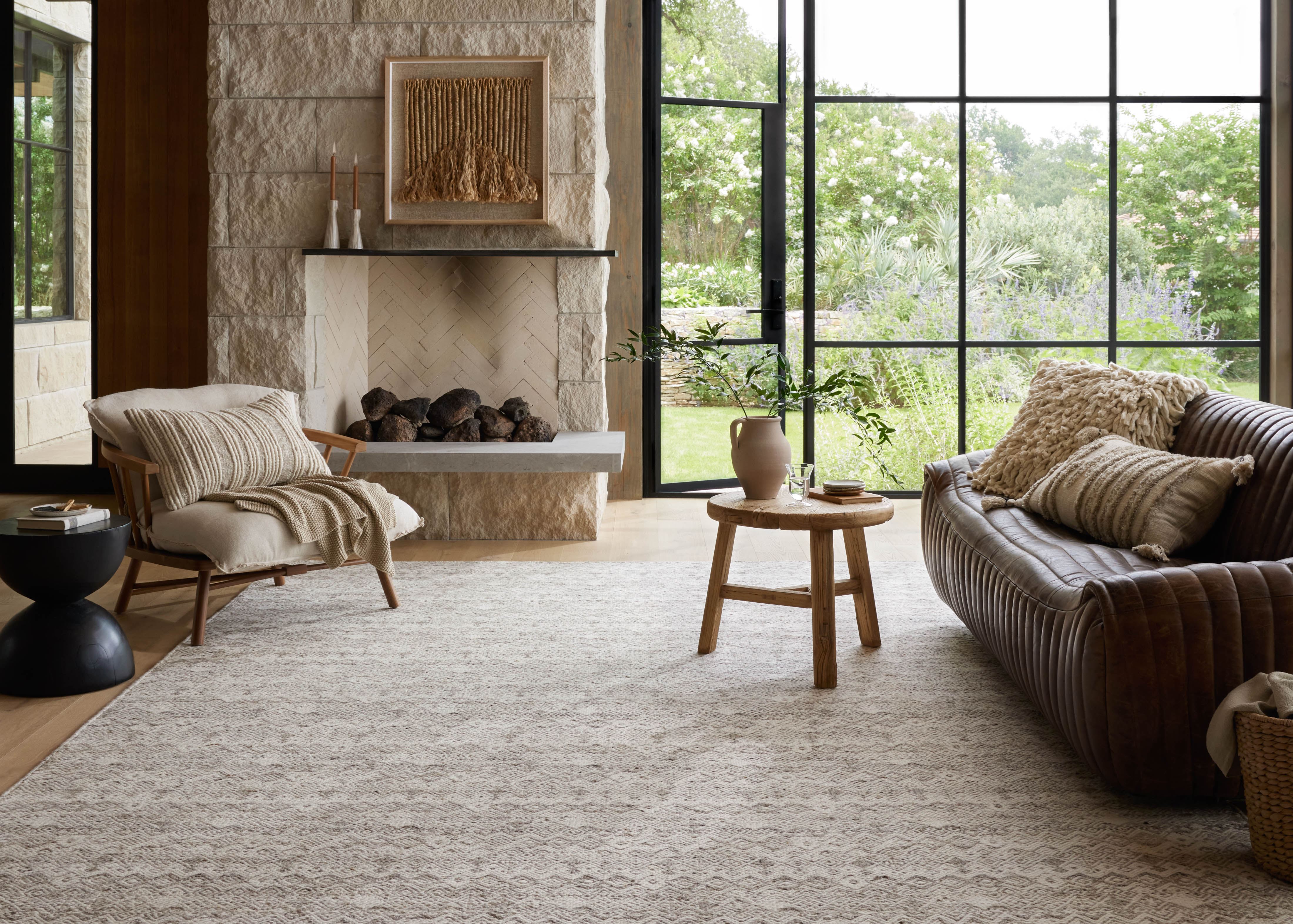 Loloi Raven Dove / Ivory Rug 0-RUGS - wool Loloi