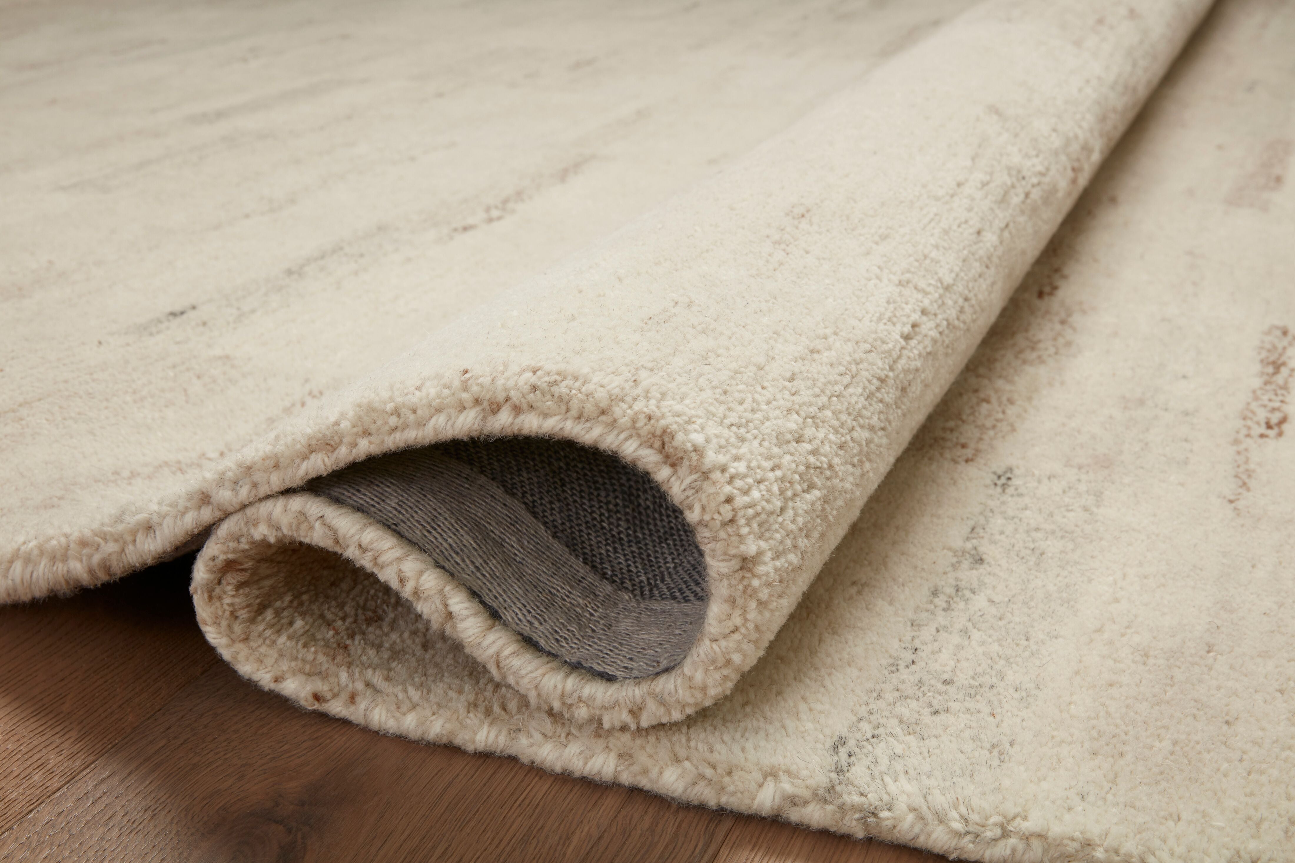 Amber Lewis x Loloi Rocky Natural / Fog Rug 1-natural fibre rugs Loloi