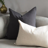 Charcoal Linen Pillow Cover 1 - PILLOWS - linen - neutral Rug & Weave Pillows