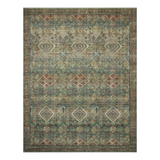 Magnolia Home by Joanna Gaines x Loloi Sinclair Turquoise / Multi Rug 1 - RUGS - patterned Loloi
