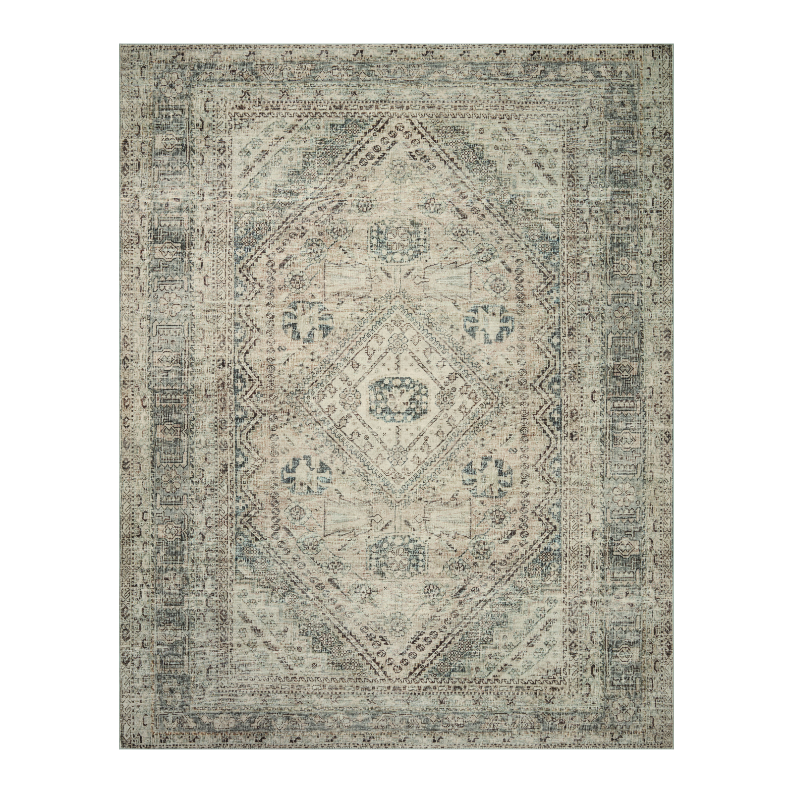 Magnolia Home by Joanna Gaines x Loloi Sinclair Natural / Sage Rug 0-RUGS-patterned Loloi