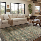 Magnolia Home by Joanna Gaines x Loloi Sinclair Turquoise / Multi Rug 1 - RUGS - patterned Loloi