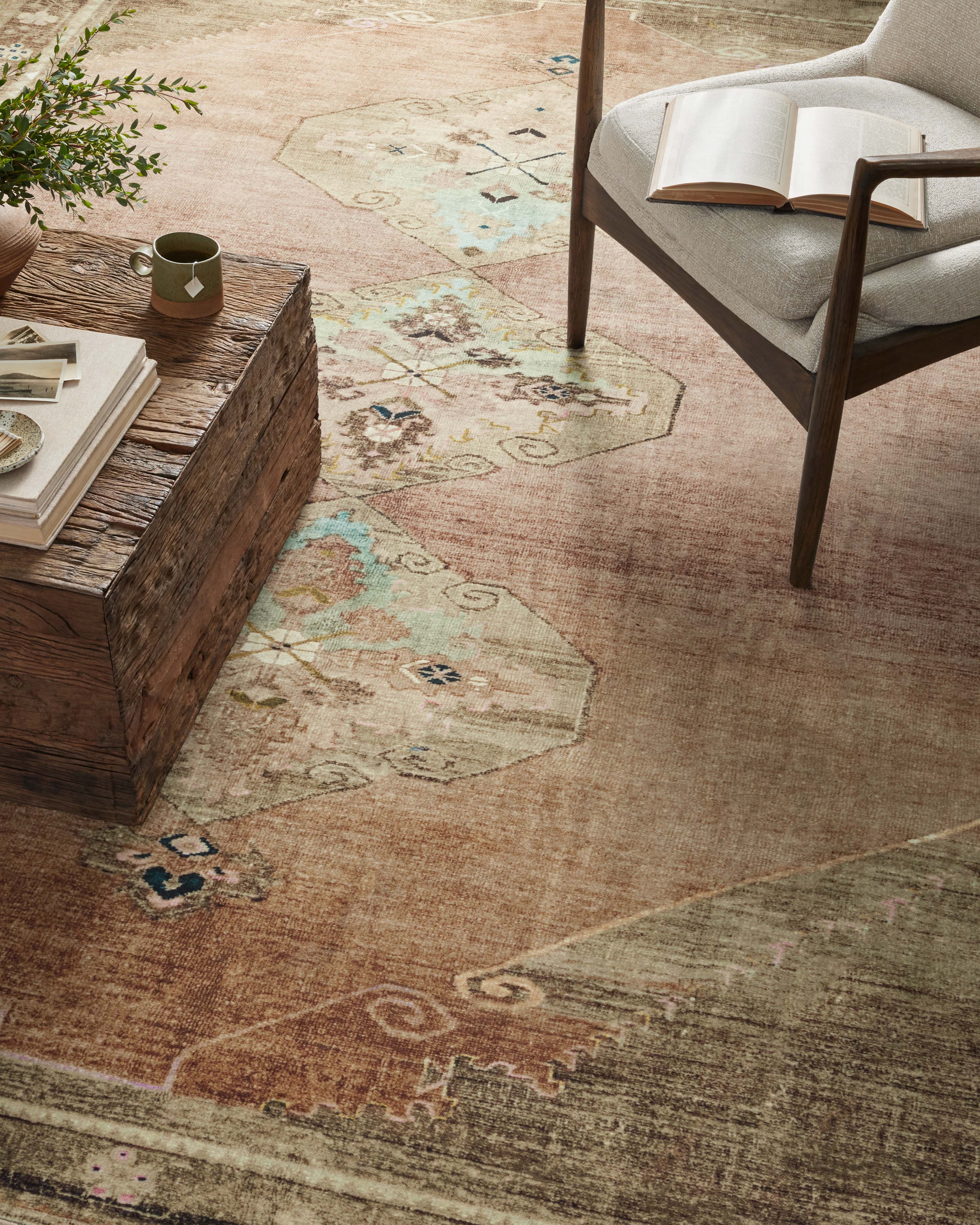 Magnolia Home by Joanna Gaines x Loloi Sinclair Clay / Tobacco Rug 0-RUGS-patterned Loloi