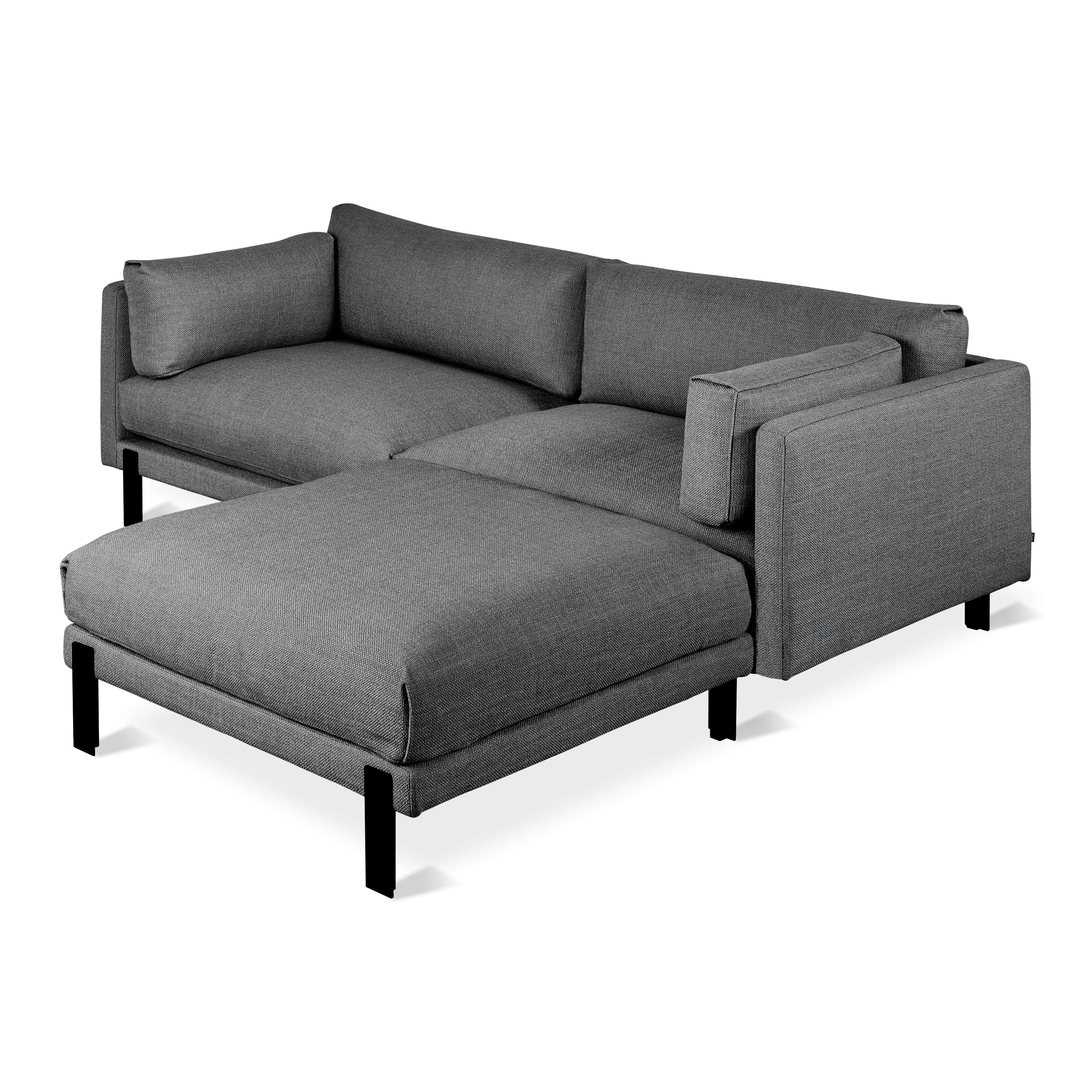 Gus* Modern Silverlake Loft Bi-Sectional 2 - a - FURNITURE - sectional Gus Andorra Pewter