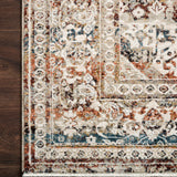 Loloi Theia Taupe / Brick Rug RUGS - patterned Loloi
