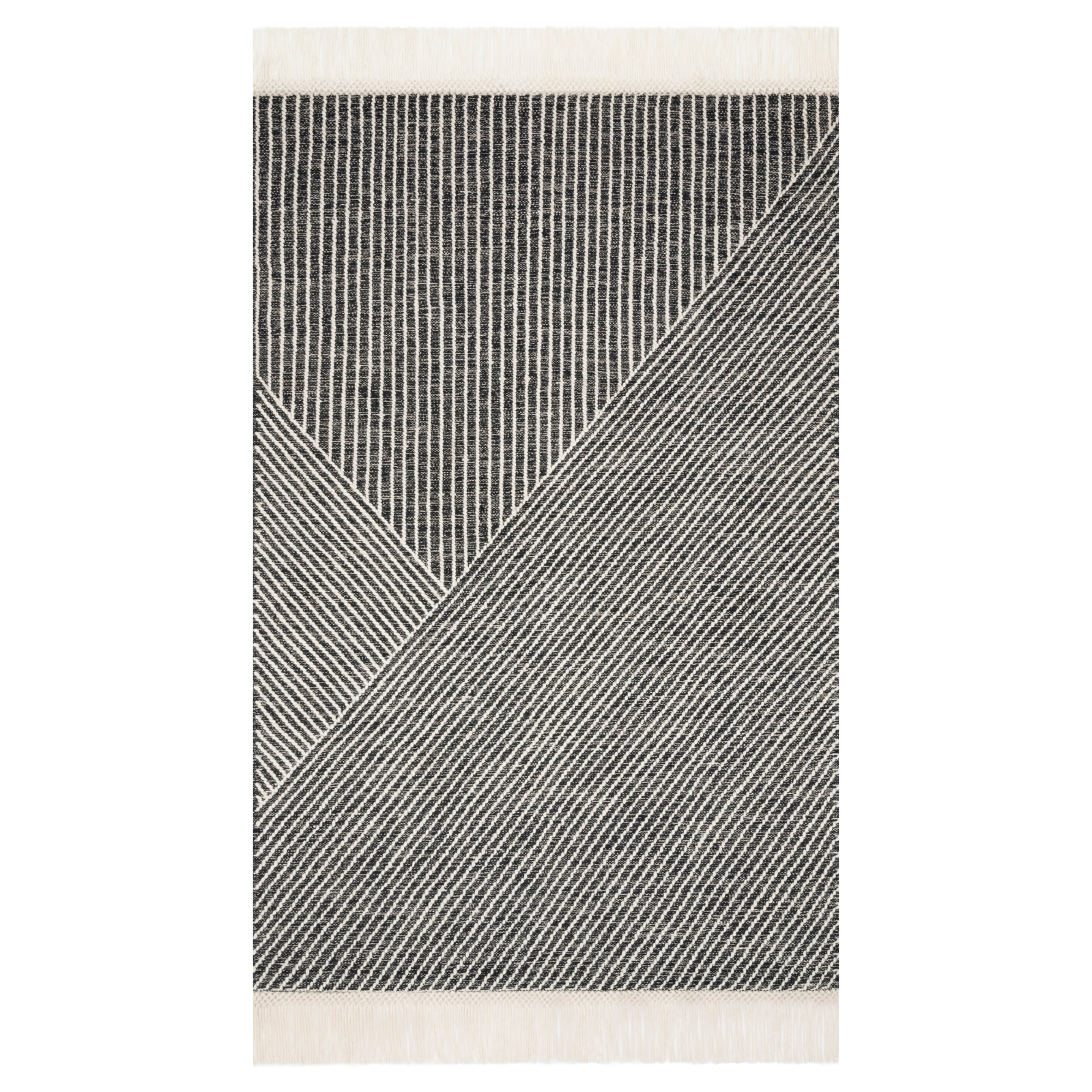 Loloi Newton Charcoal / Ivory Rug patterned rugs Loloi