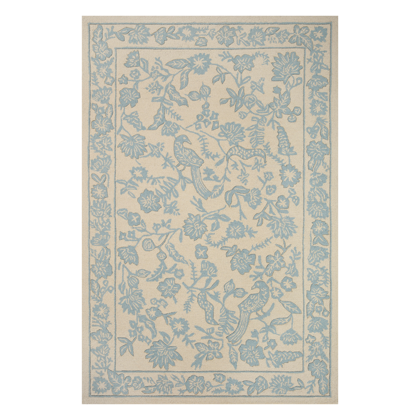 Rifle Paper Co. x Loloi Arboretum Periwinkle Rug 1-RUGS-wool rugs Loloi