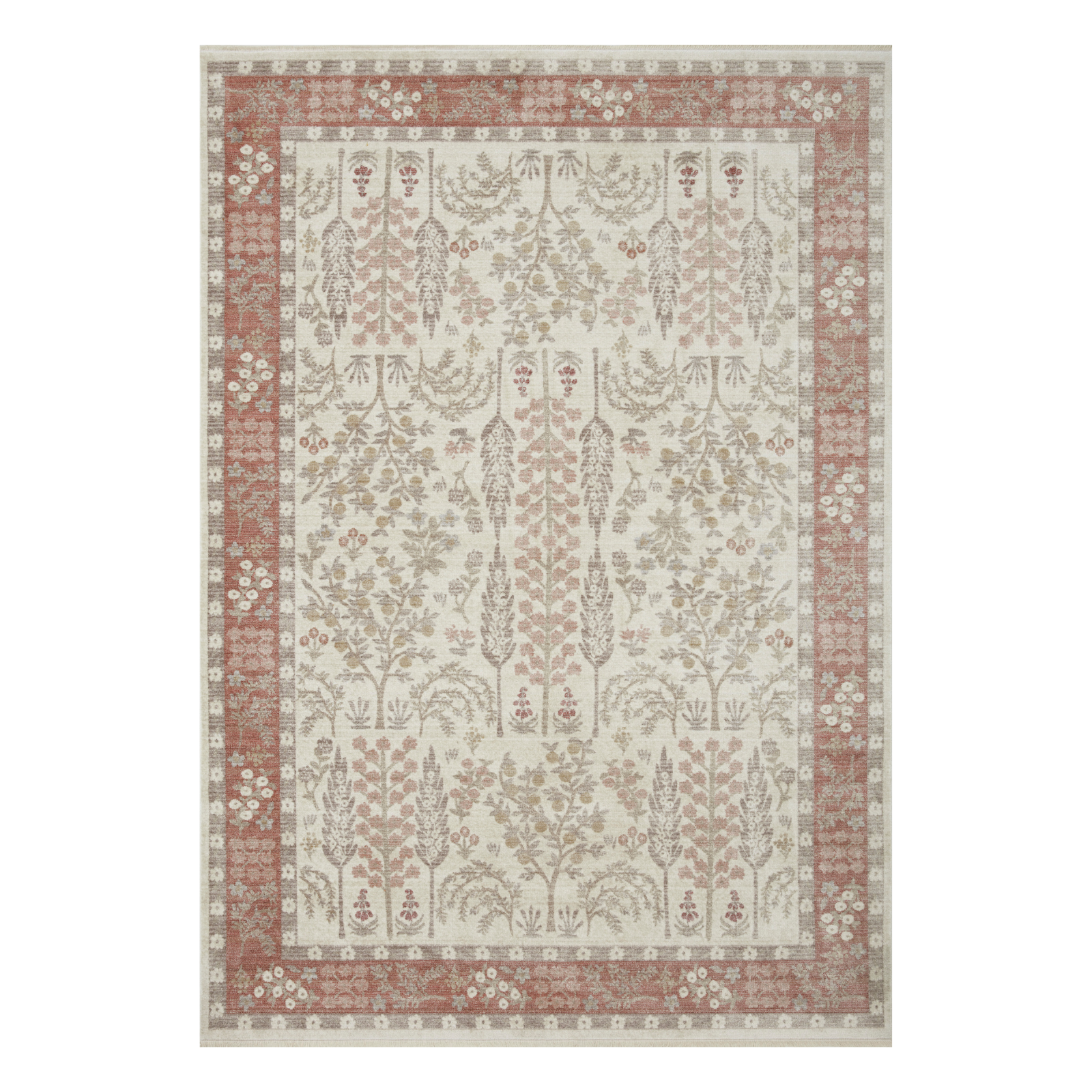Rifle Paper Co. x Loloi Holland Rust Rug 1-RUGS-patterned Loloi