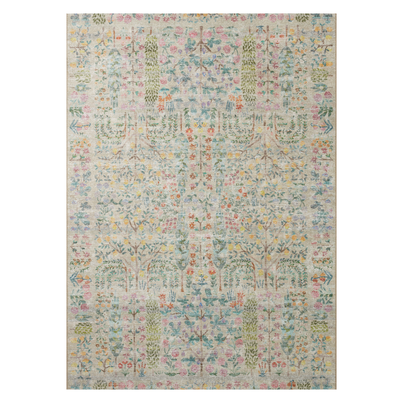 Rifle Paper Co. x Loloi Maison Khaki Rug 1-RUGS - patterned Loloi