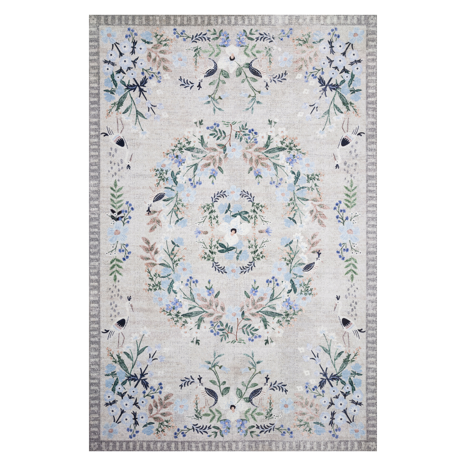 Rifle Paper Co. x Loloi Palais Stone / Grey Rug 2-patterned rugs Loloi