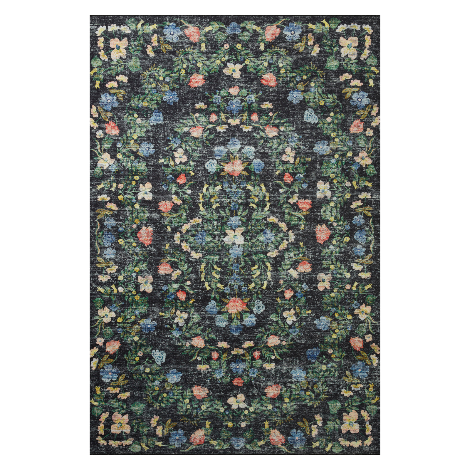 Rifle Paper Co. x Loloi Palais Black Rug 2-patterned rugs Loloi