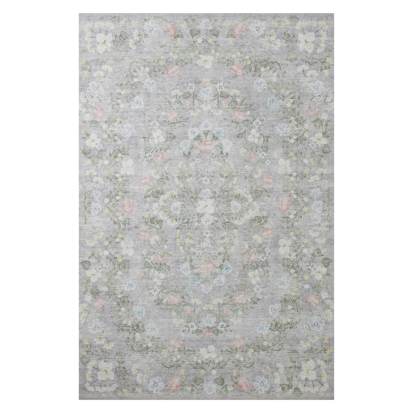 Rifle Paper Co. x Loloi Palais Grey Rug 2-patterned rugs Loloi
