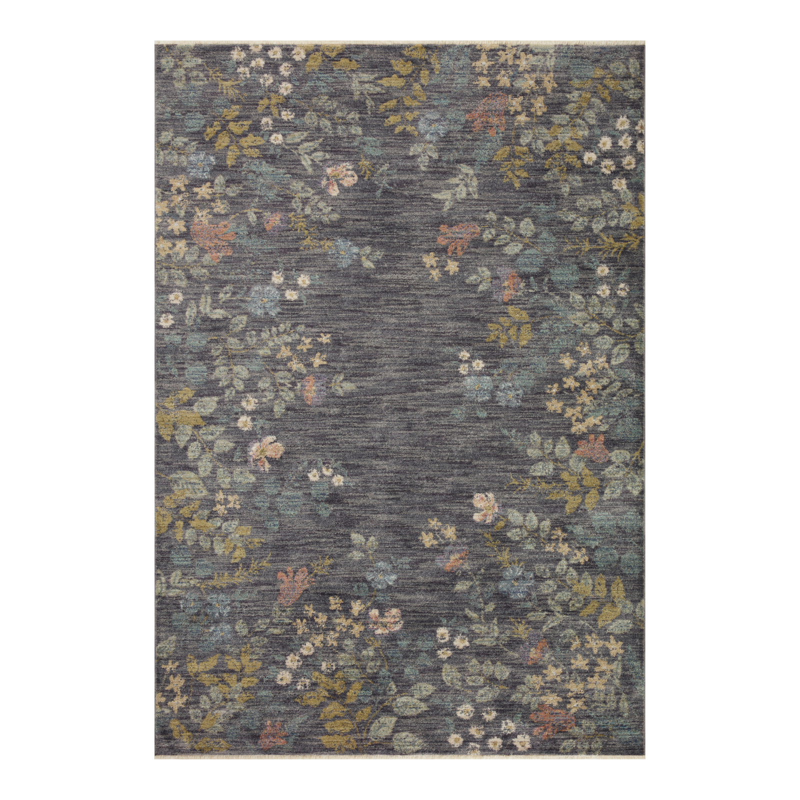 Rifle Paper Co. x Loloi Provence Slate Rug 1-RUGS-patterned Loloi