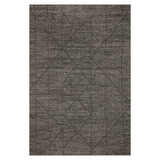 Loloi Kamala Charcoal / Ivory Rug 0-RUGS-patterned Loloi
